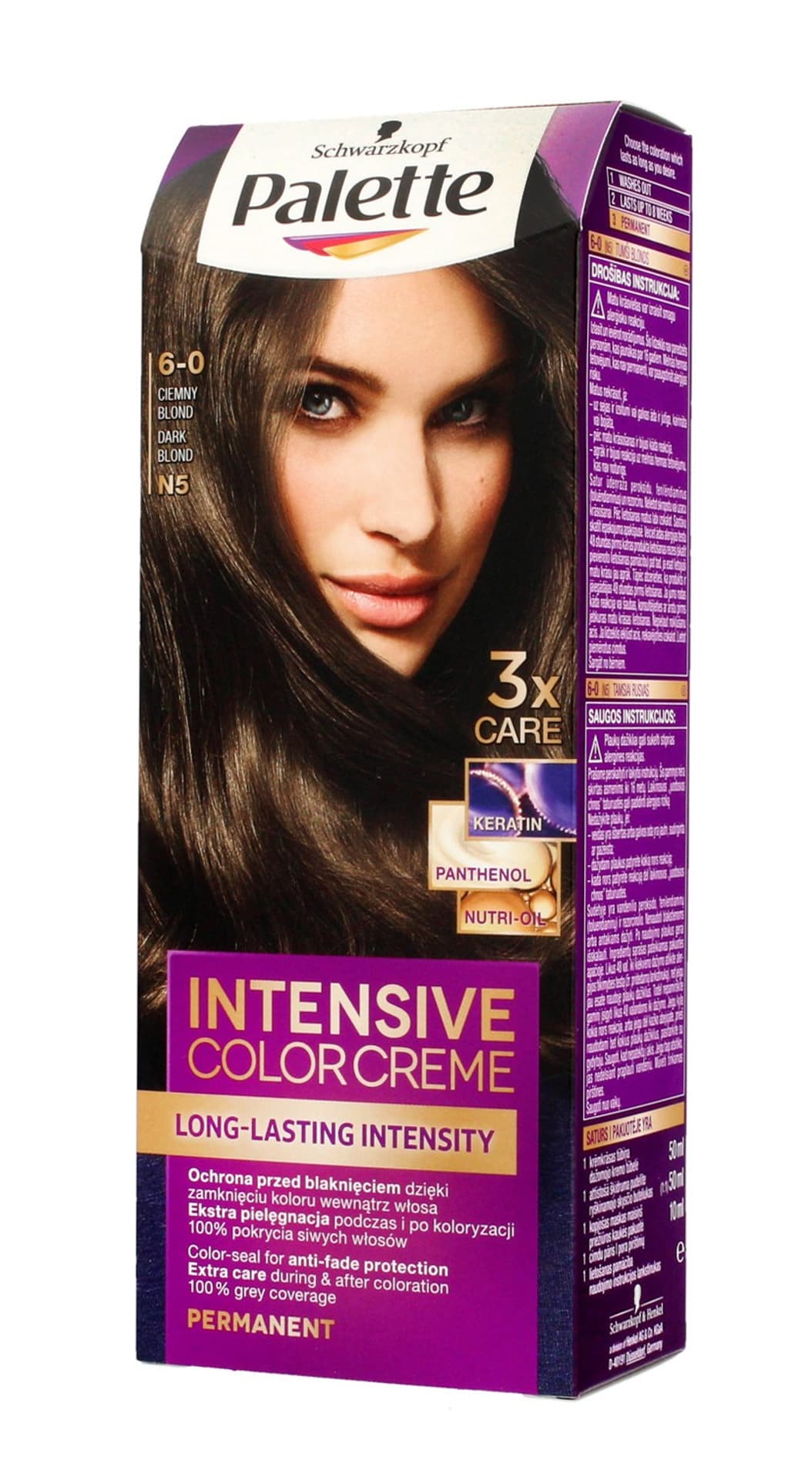 

Palette Intensive Color Creme Krem koloryzujący nr N5-ciemny blond 1op.