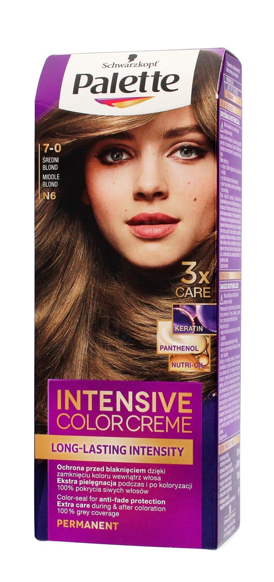 

Palette Intensive Color Creme Krem koloryzujący nr N6-średni blond 1op.