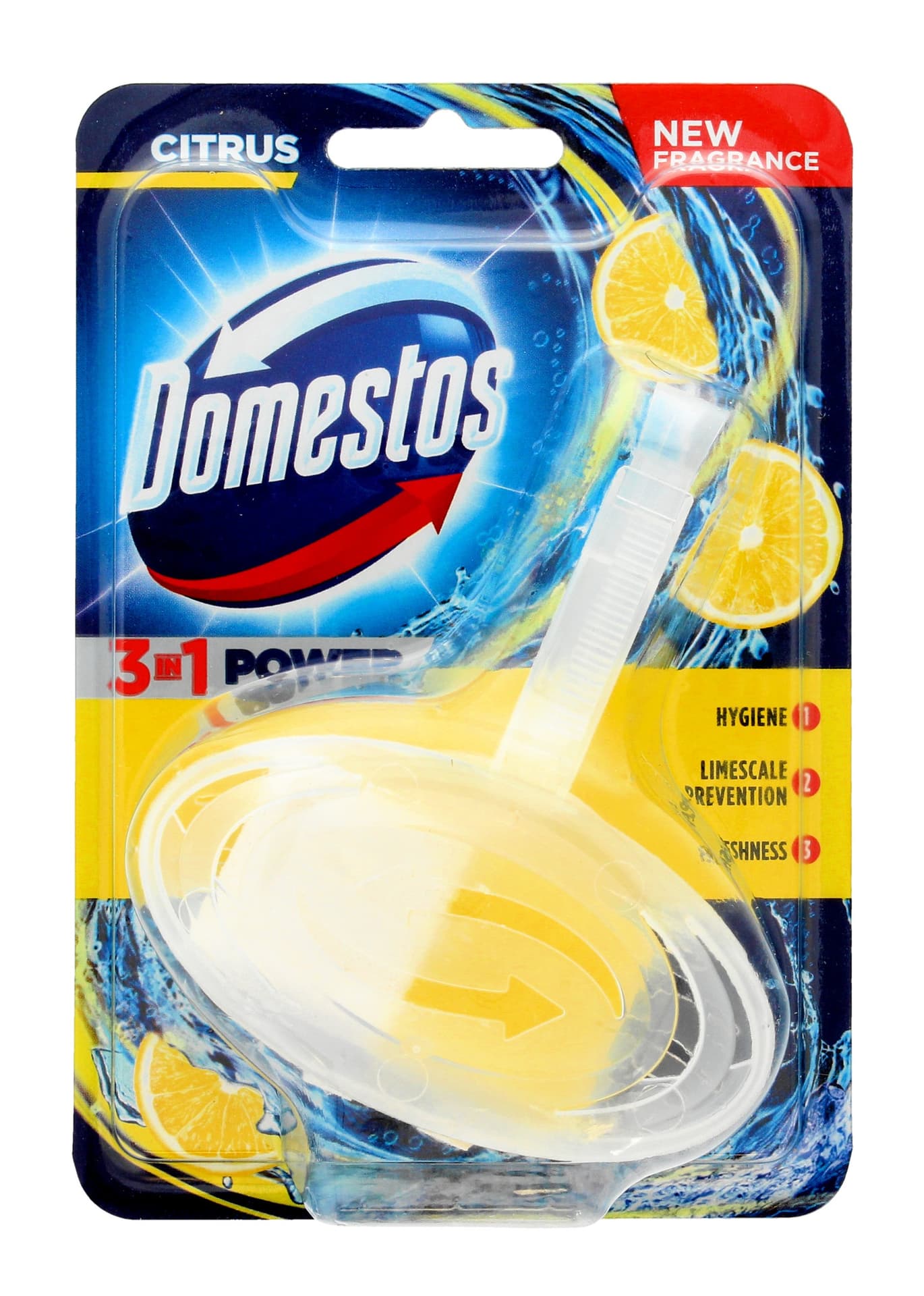 

DOMESTOS 3w1 Kostka zapachowa do toalet Citrus 40g