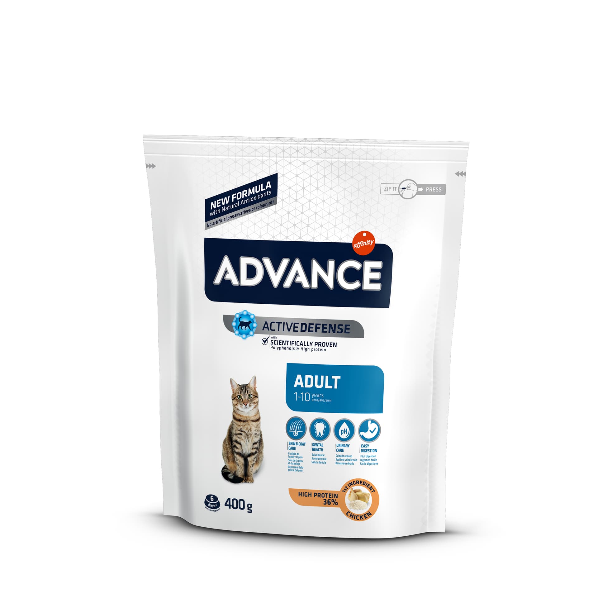 

ADVANCE Adult Chicken & Rice - sucha karma z kurczakiem dla kotów 400g [922209]