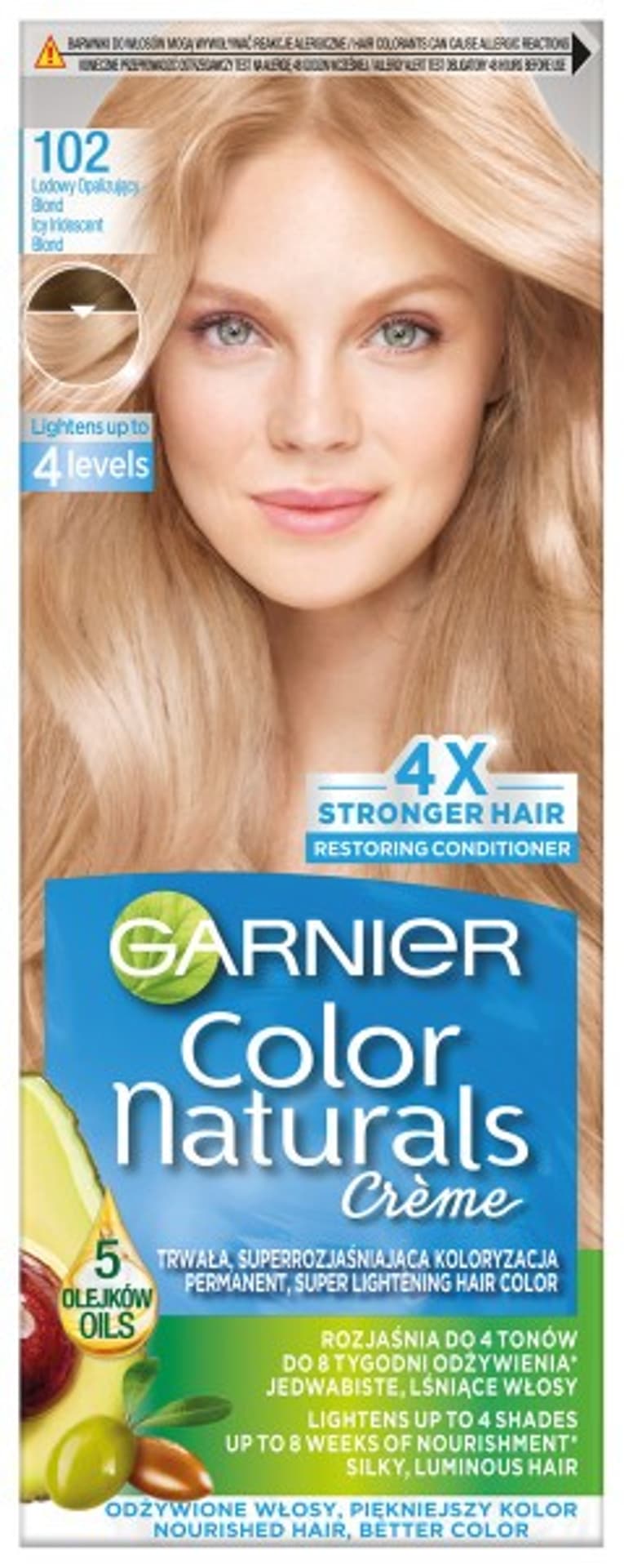 

Garnier Color Naturals Krem koloryzujący nr 102 Lodowy Opalizujący Blond 1op uaktualnić zdjęcie