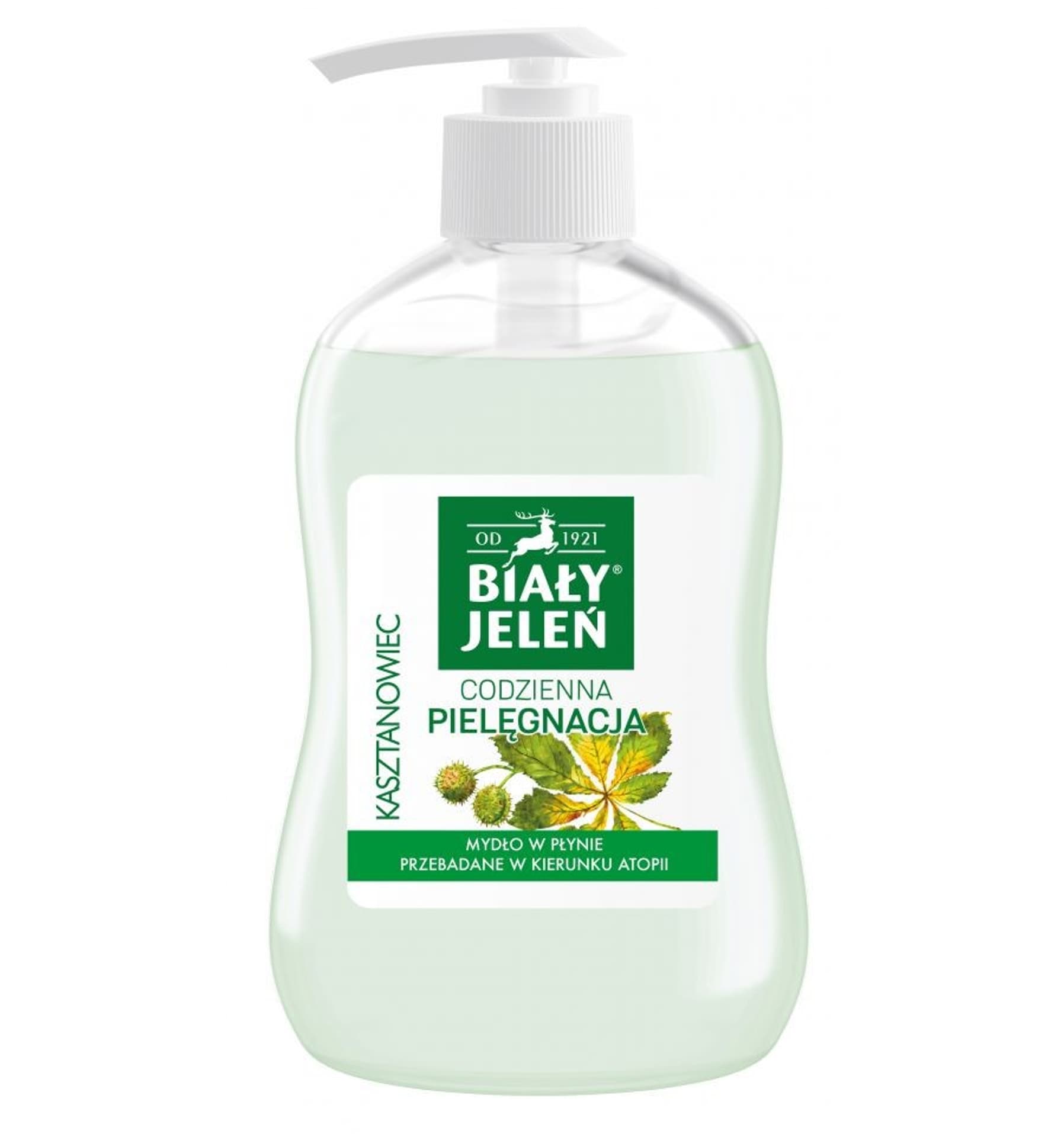 

Biały Jeleń Mydło w płynie hipoalergiczne premium z kasztanowcem 300ml