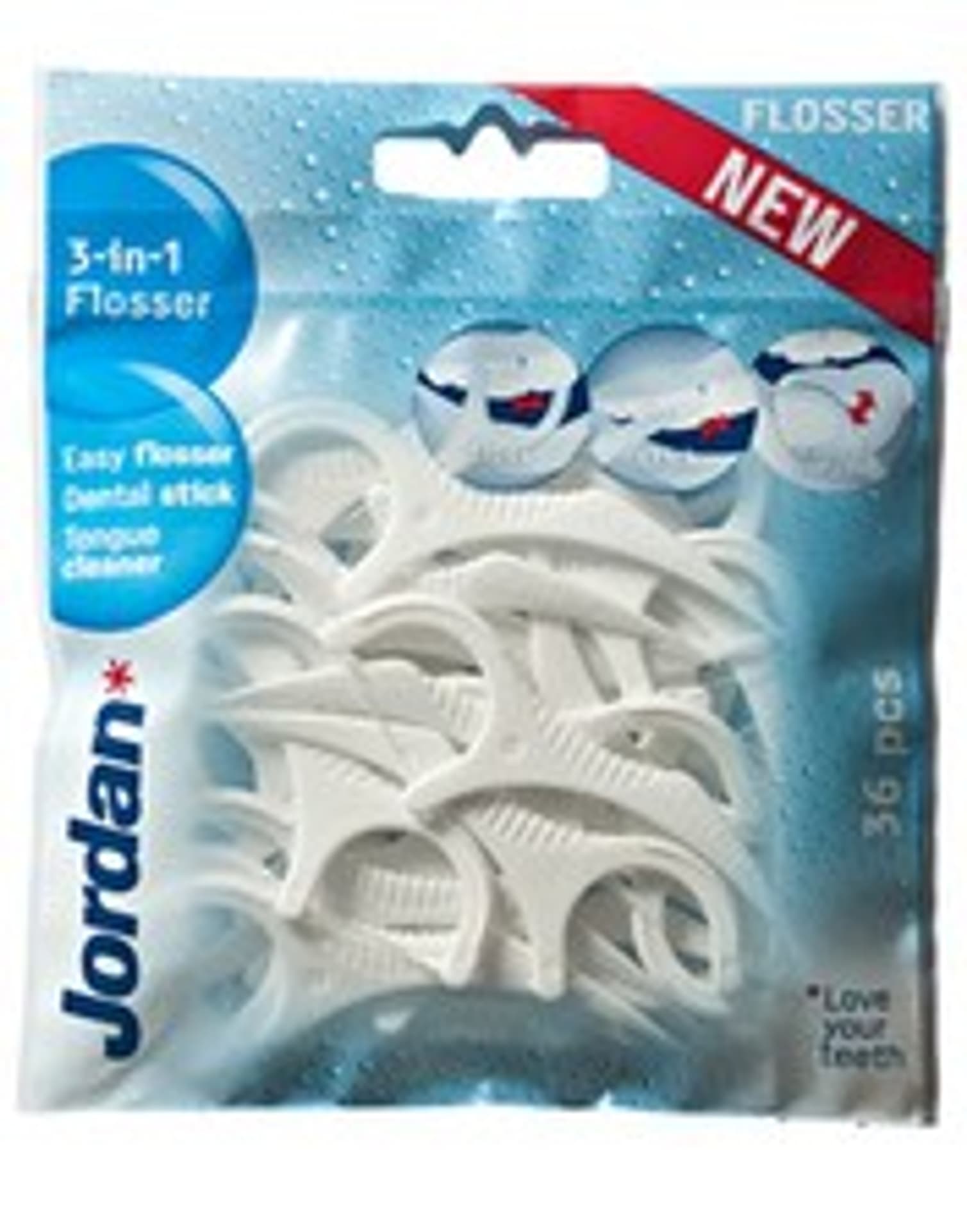 

Jordan Nici dentystyczne Flosser 3w1 36szt