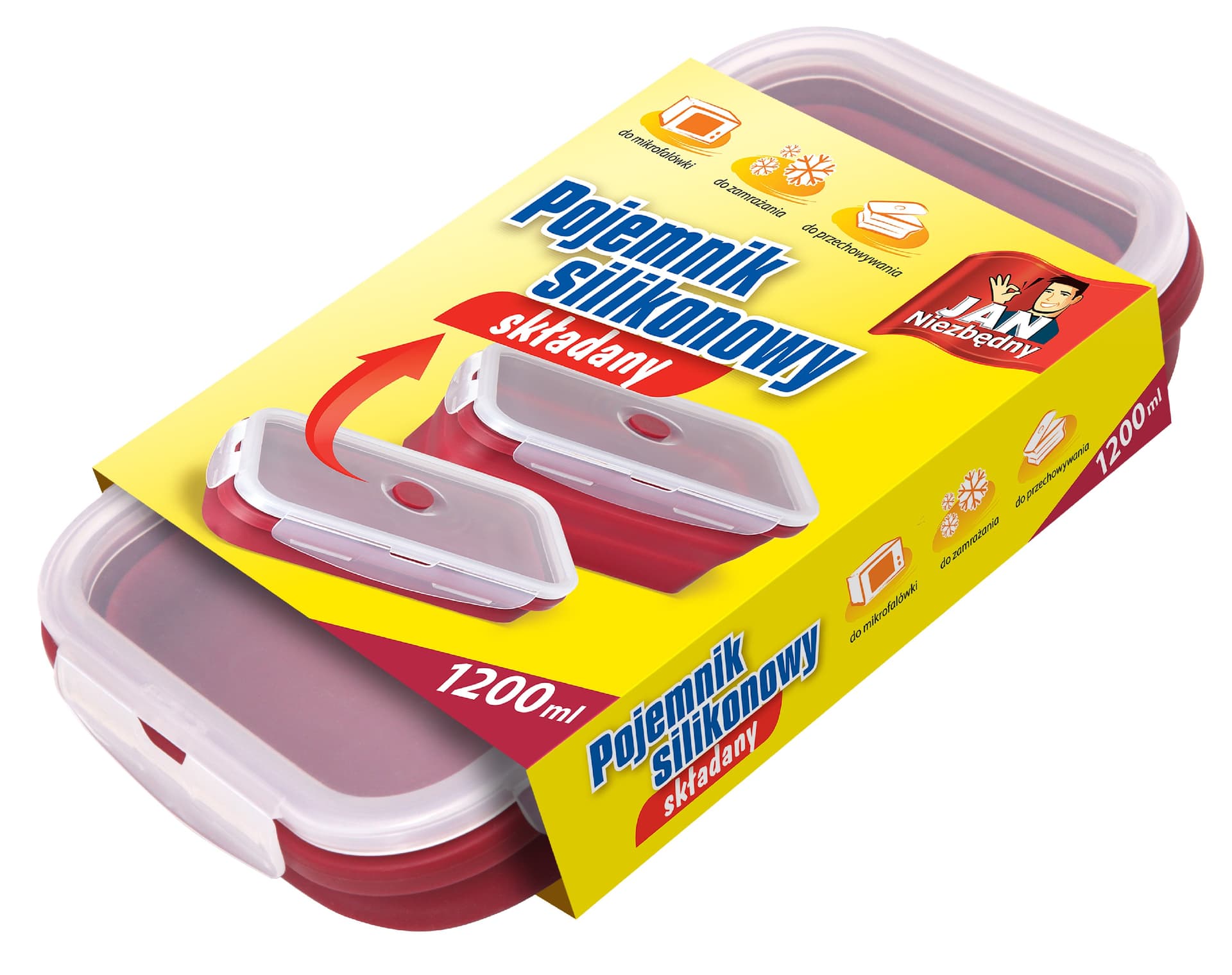 

Sarantis Jan Niezbędny Pojemnik silikonowy składany 1200ml