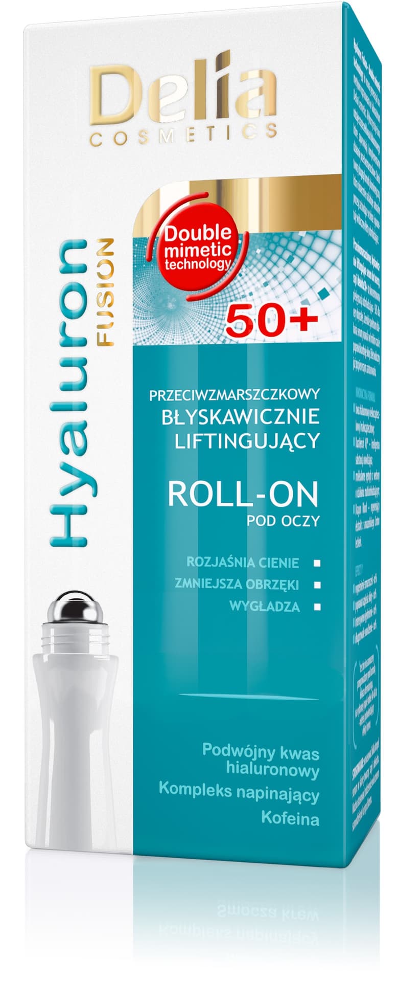 

Delia Cosmetics Hyaluron Fusion 50+ Roll-on liftingujący pod oczy 15ml