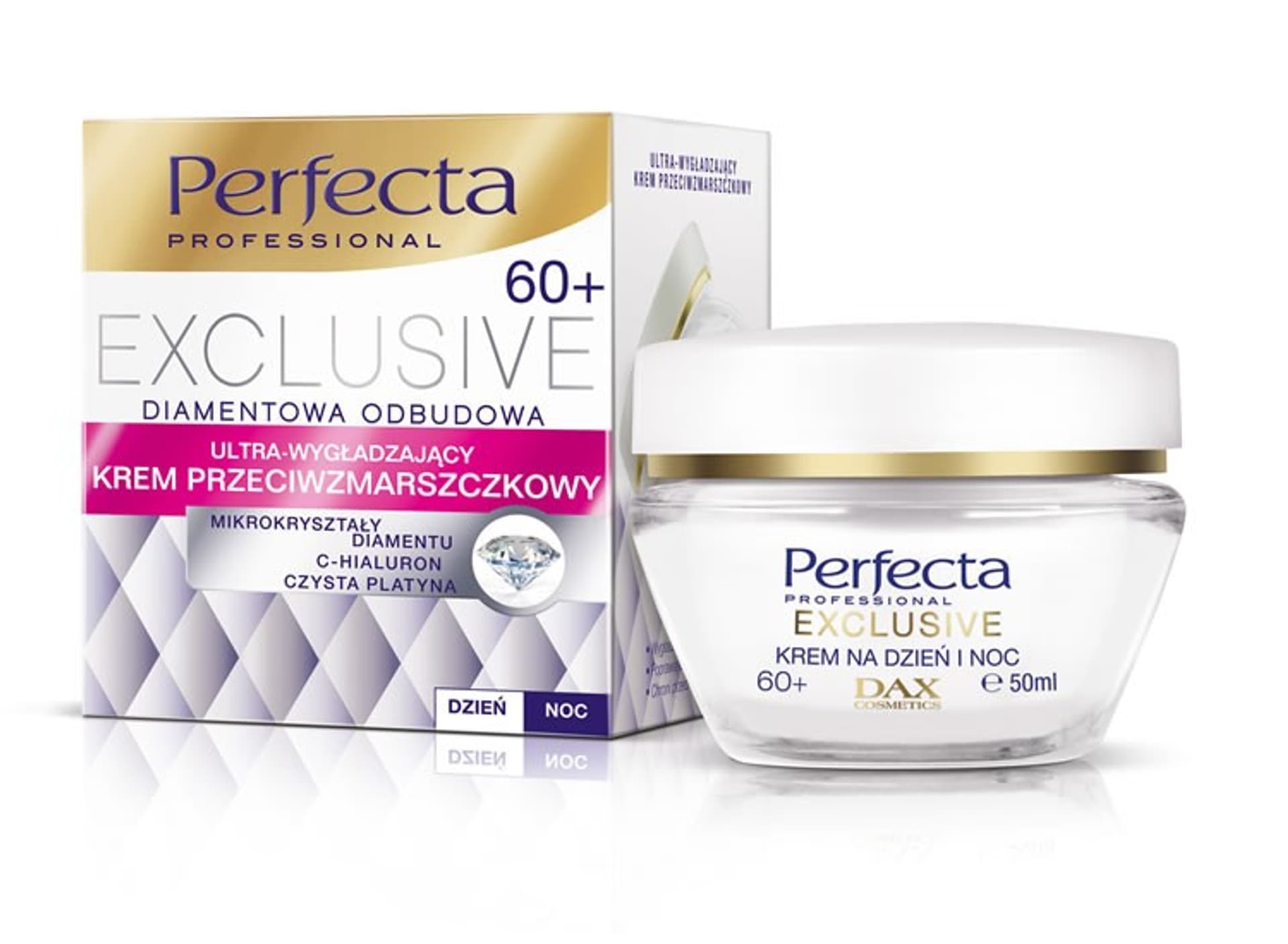 

Perfecta Exclusive 60+ Krem przeciwzmarszczkowy ultra wygładzający na dzień i noc 50ml