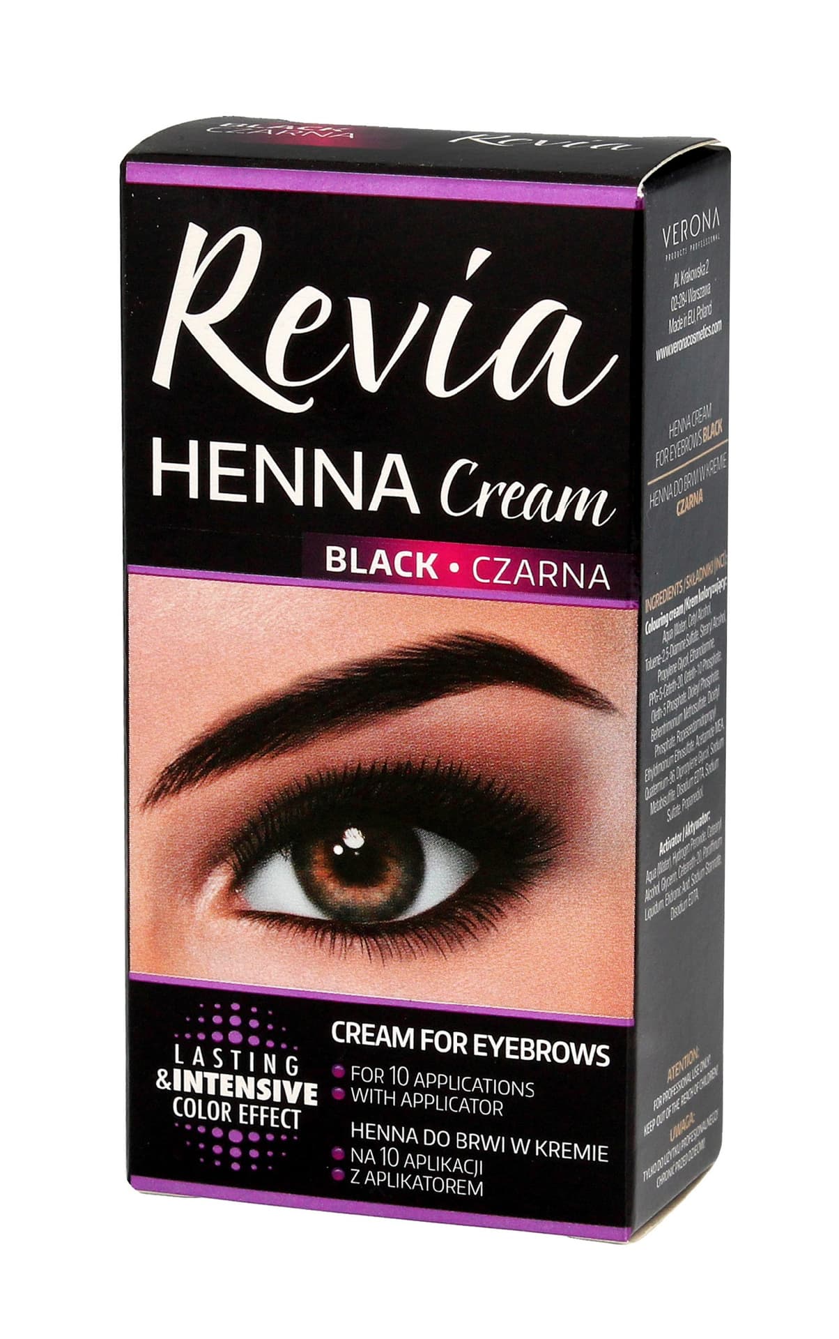 

Verona Revia Henna do brwi w kremie - Czarna