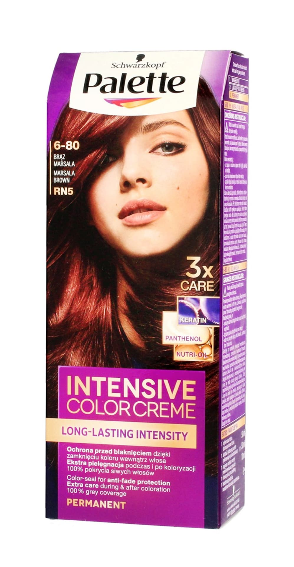 

Palette Intensive Color Creme Krem koloryzujący nr RN5-brąz Marsala 1op.
