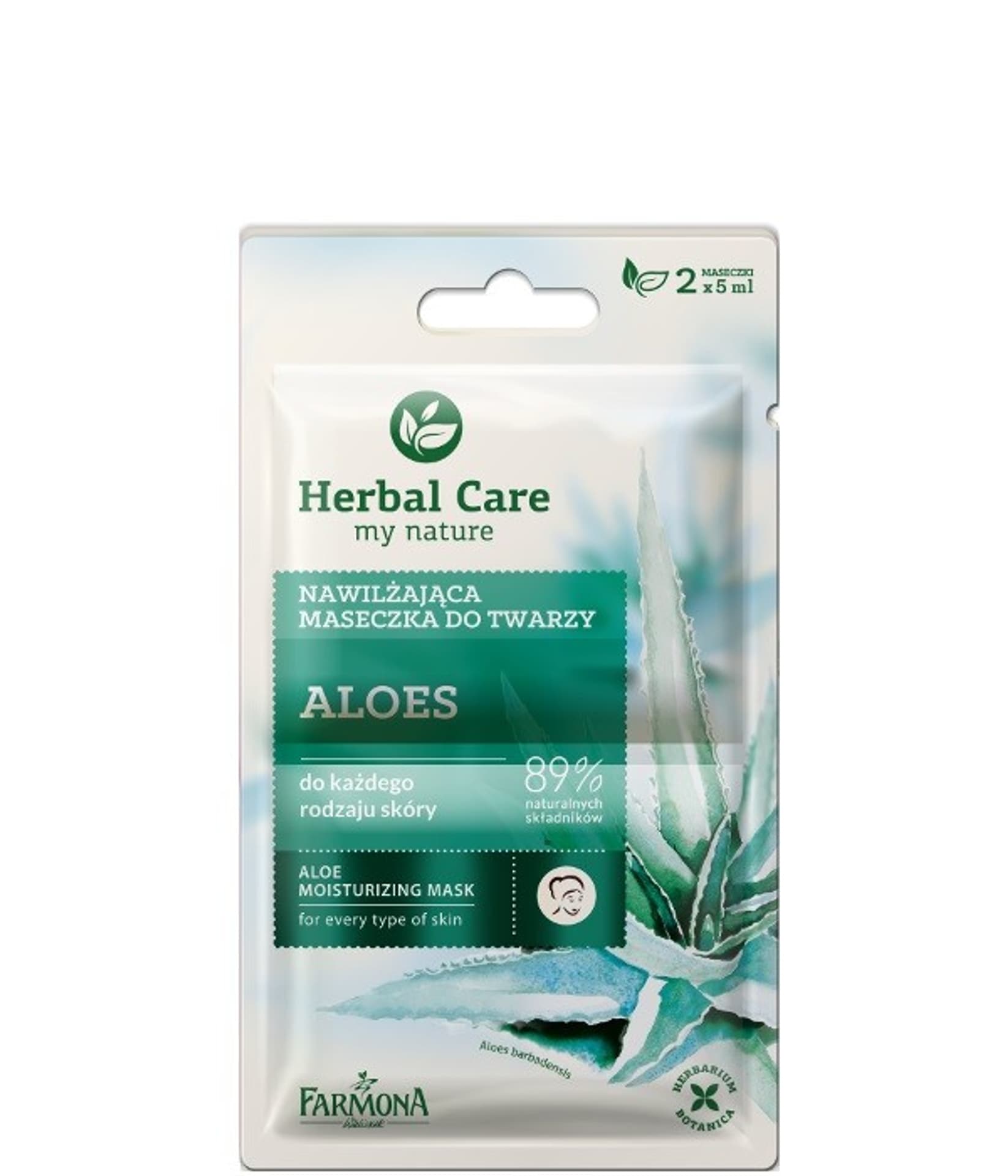

Farmona Herbal Care Maseczka nawilżająca Aloes - saszetka 5ml x 2
