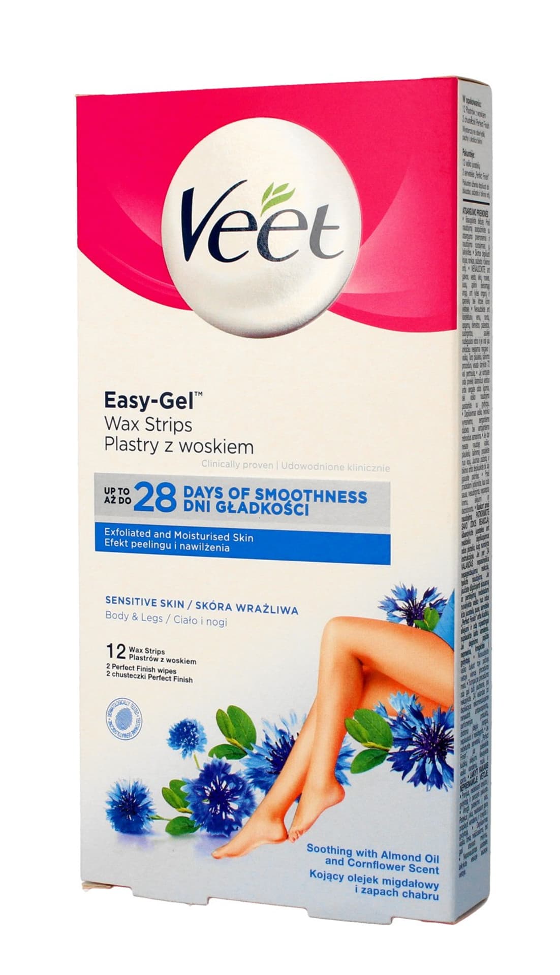 

Veet Plastry do depilacji z woskiem dla skóry wrażliwej 1 op.-12szt