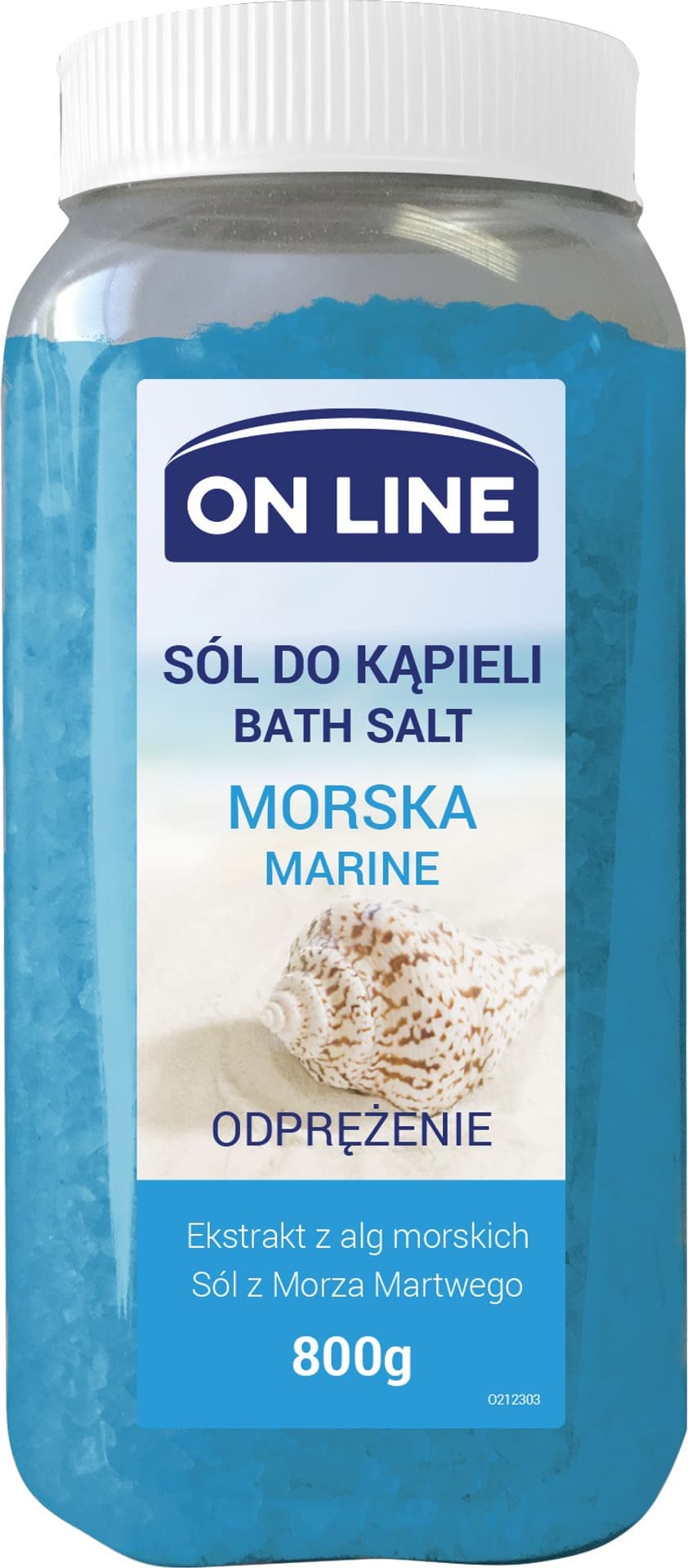 

On Line Odprężająca Sól do kąpieli Morska 800g