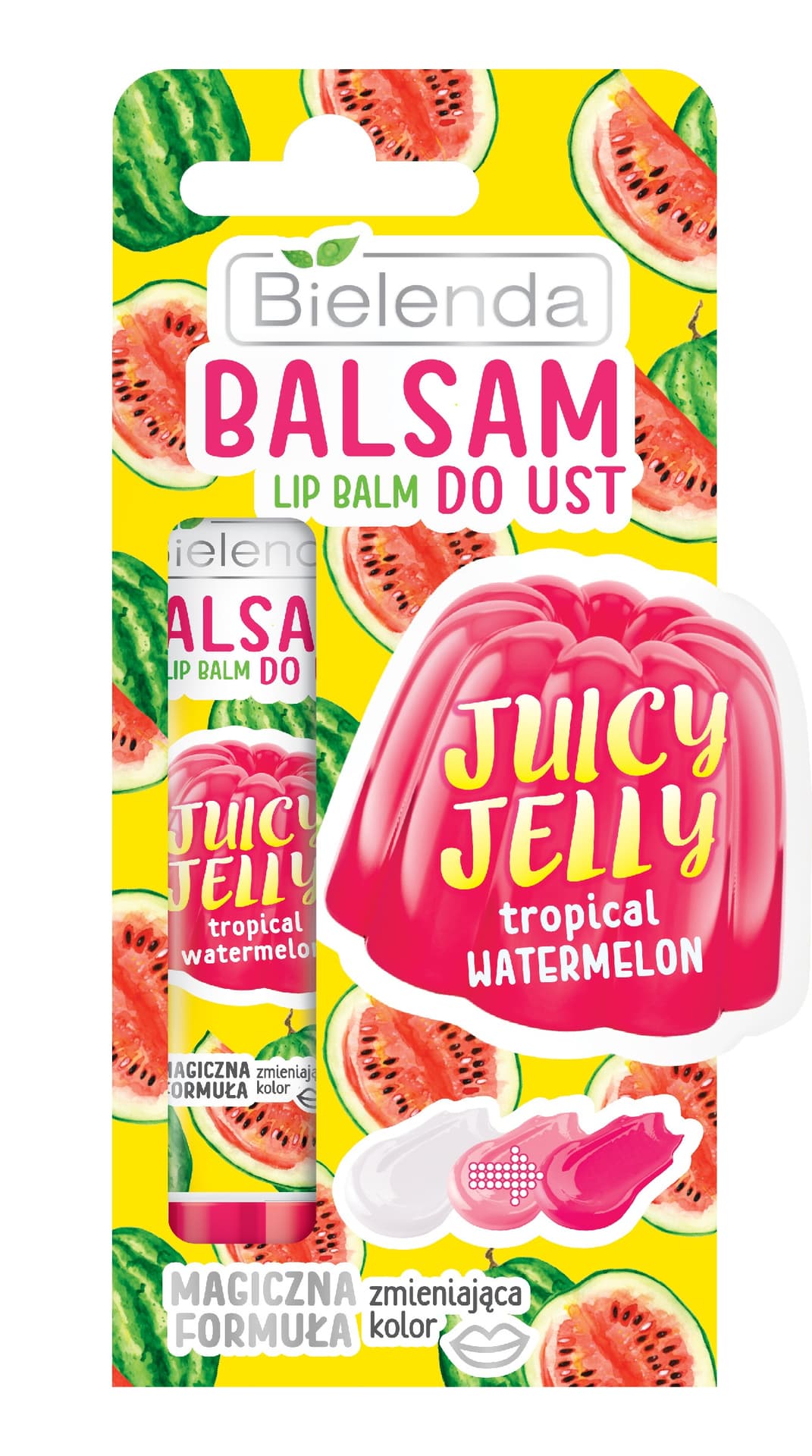 

Bielenda Juicy Jelly Balsam do ust zmieniający kolor Tropical Watermelon 10g
