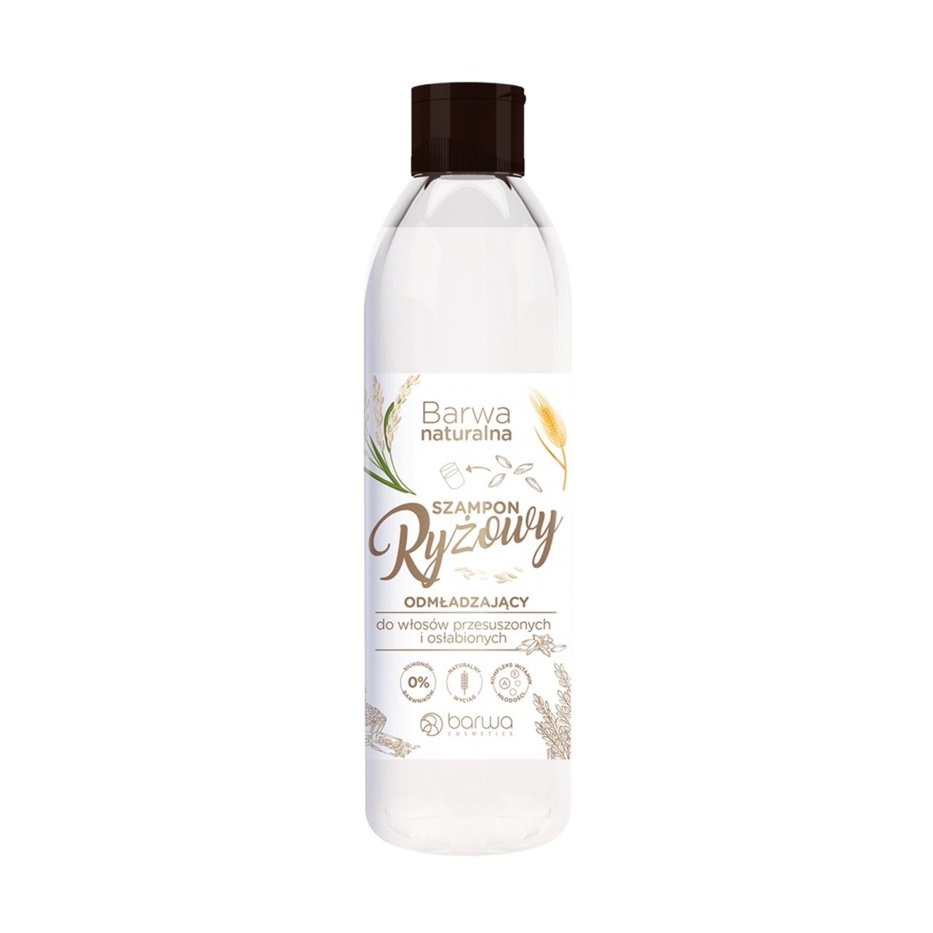 

Barwa Naturalna Szampon do włosów Ryżowy odmładzający - włosy przesuszone i osłabione 300ml