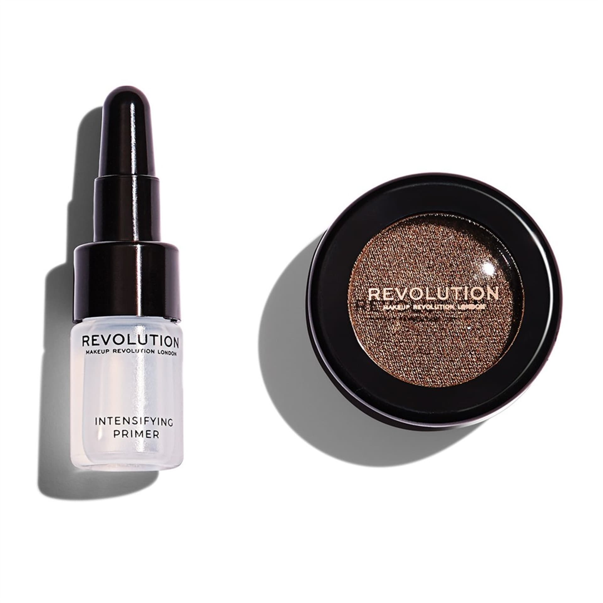 

Makeup Revolution, Flawless Foils Overcome, foliowy cień + primer