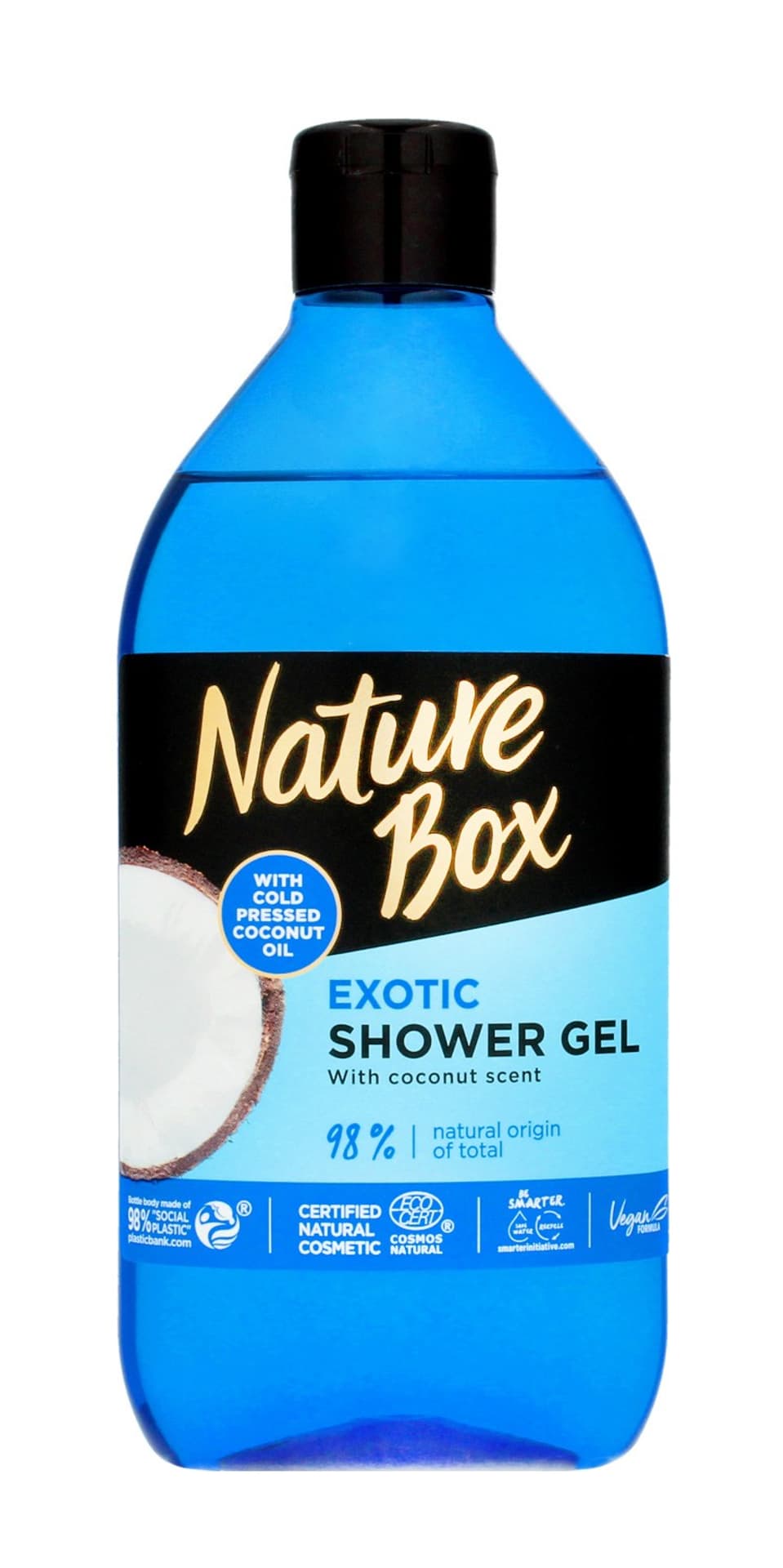 

Nature Box Coconut Oil Żel pod prysznic nawilżający 385ml