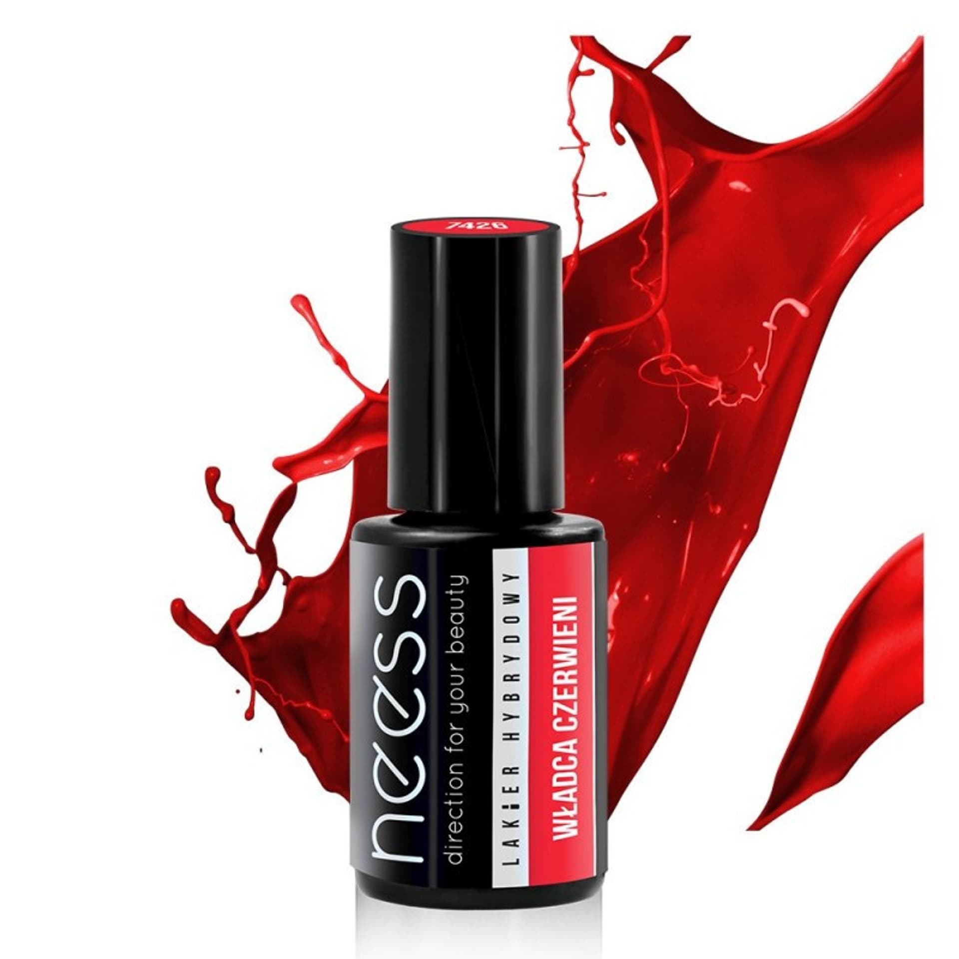

NEESS Lakier hybrydowy 7426 Czerwony to RED 4ml