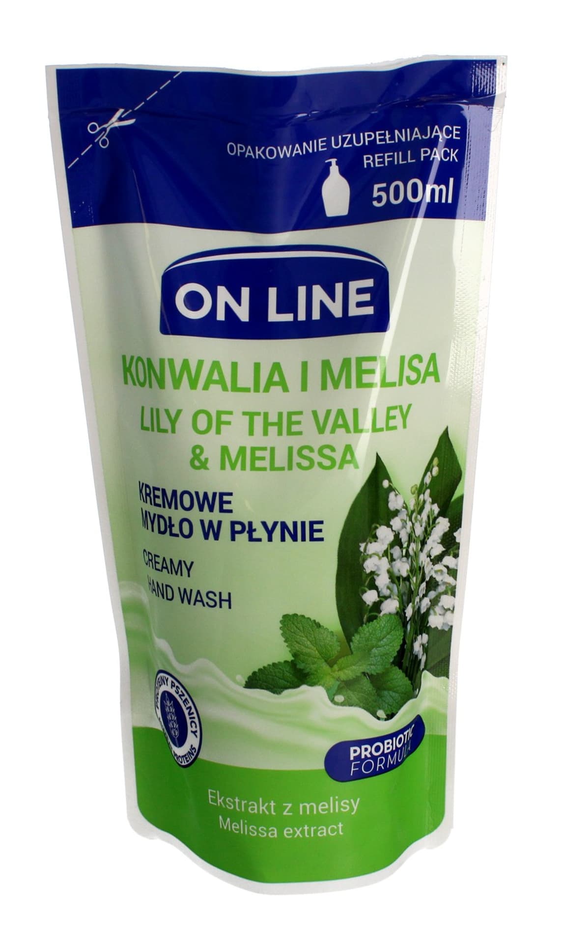 

On Line Mydło kremowe w płynie Konwalia i Melisa - uzupełnienie 500ml