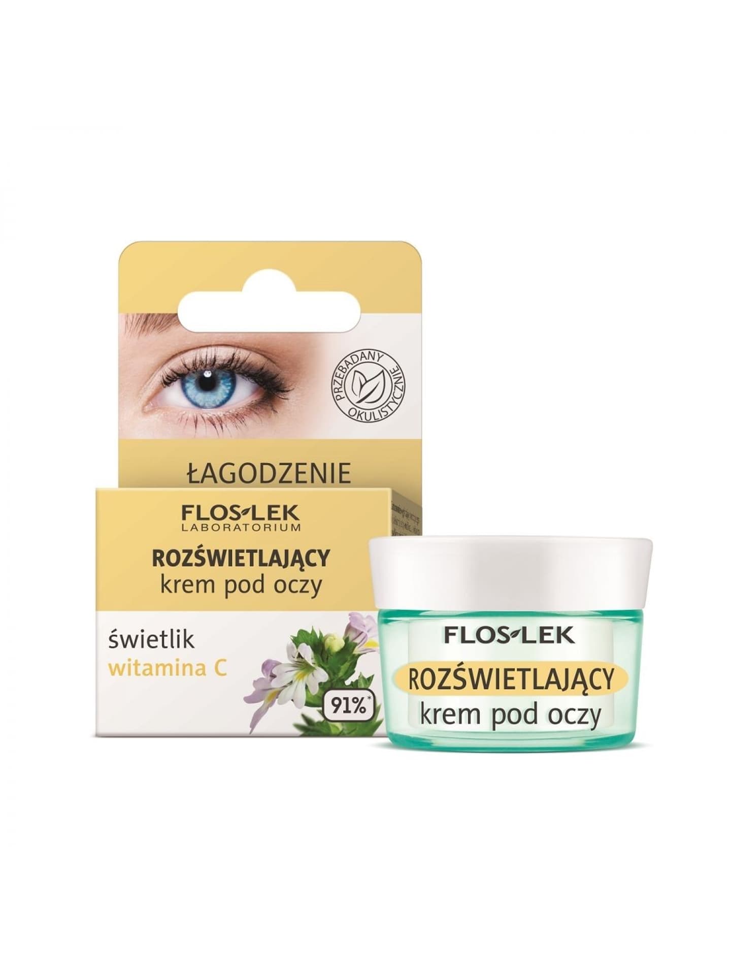 

Floslek Krem pod oczy rozświetlający Świetlik-Witamina C 15ml