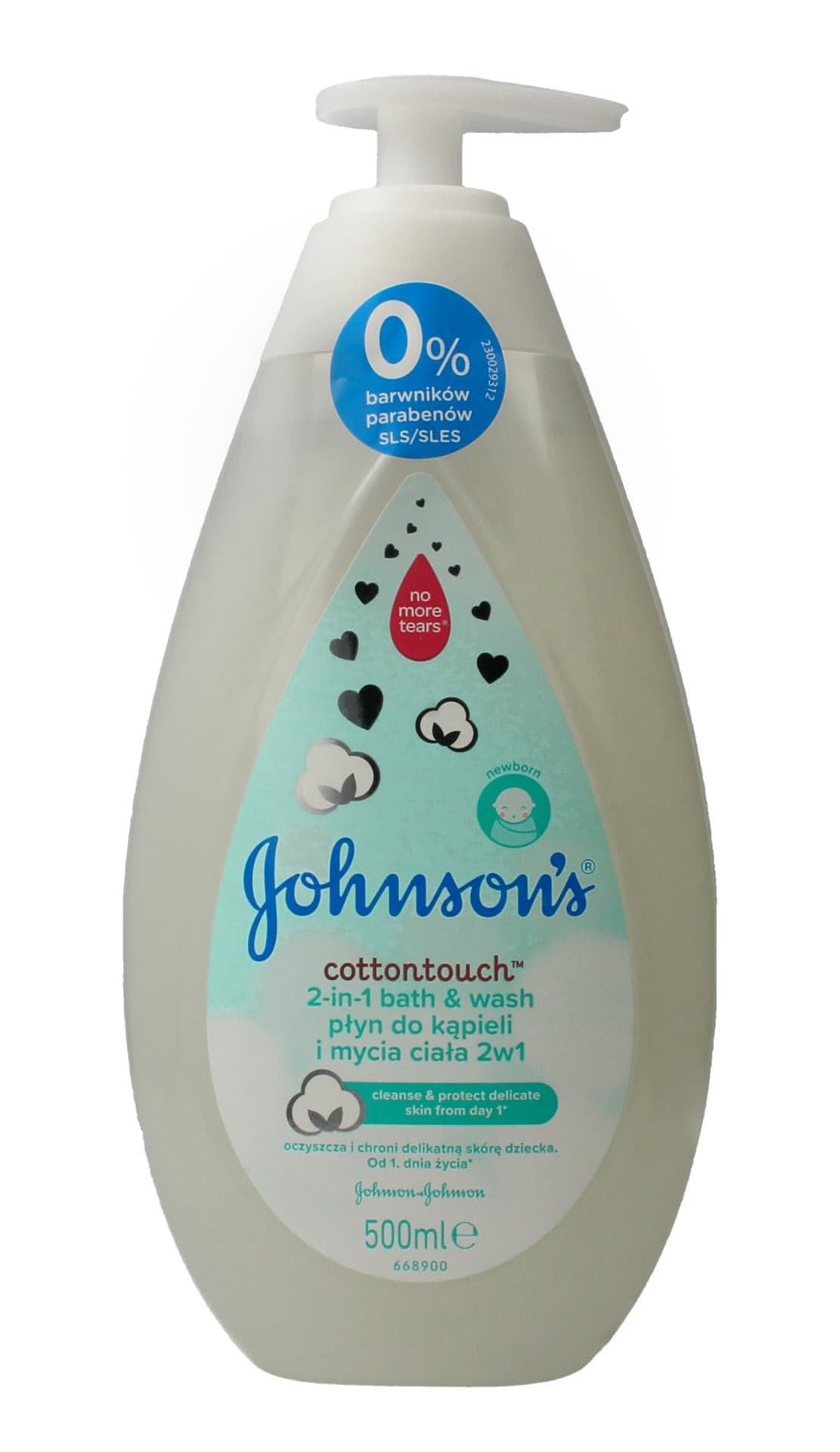 

Johnson's Baby Cotton Touch Płyn do kąpieli i mycia ciała 2w1 dla dzieci 500ml