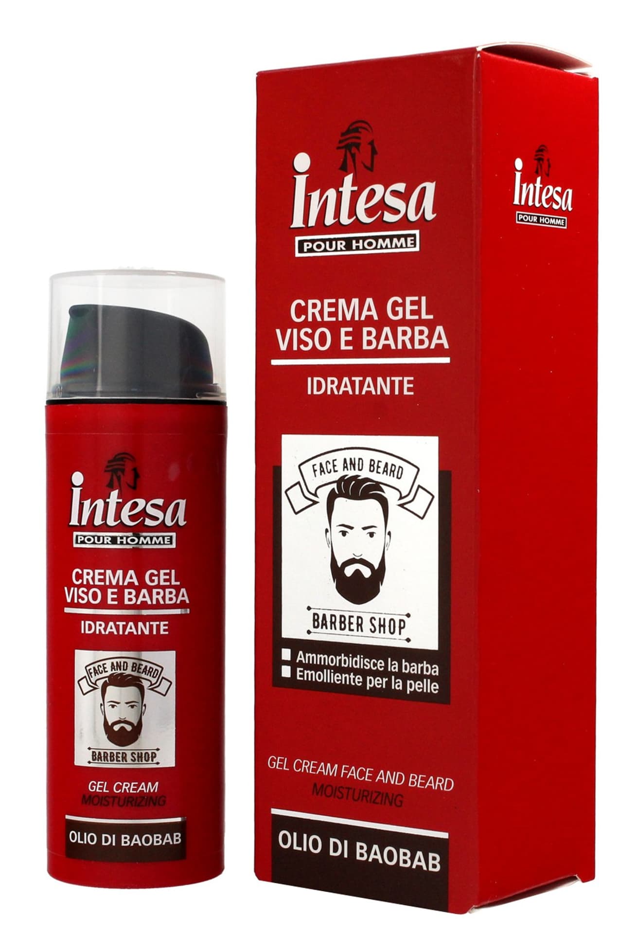 

Intesa Krem-żel nawilżający do twarzy i brody Olio di Baobab 50ml