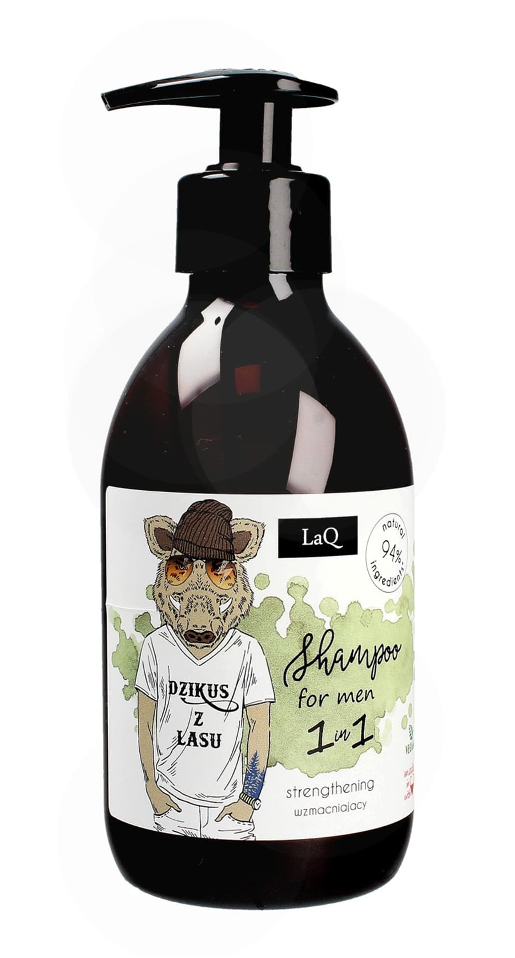 

LaQ Naturalny Szampon do włosów wzmacniający dla mężczyzn "Dzikus z lasu" 300ml