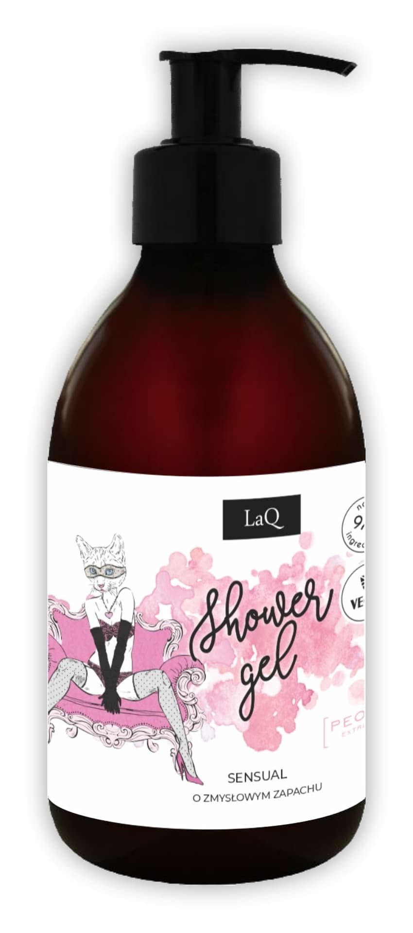 

LaQ Naturalny Żel pod prysznic dla kobiet - Piwonia 500ml