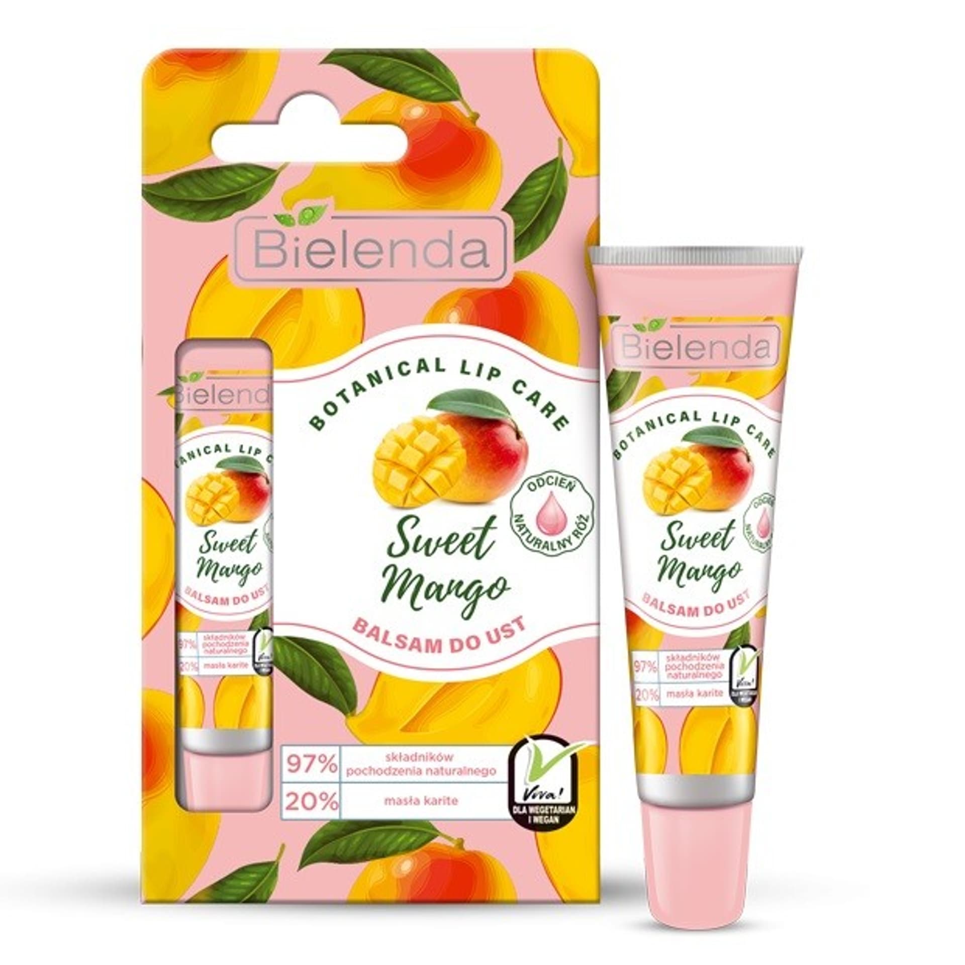 

Bielenda Botanical Lip Care Balsam do ust Sweet Mango - naturalny róż 10g