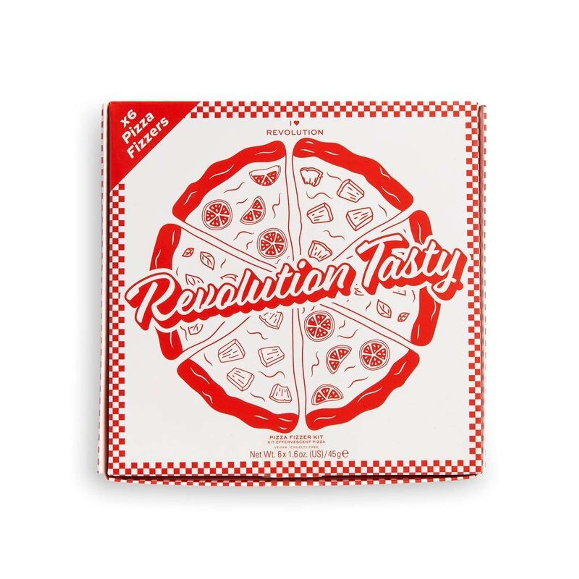 

Makeup RevolutionTasty Fizzer Zestaw musujący do kąpieli Pizza 1op-6szt