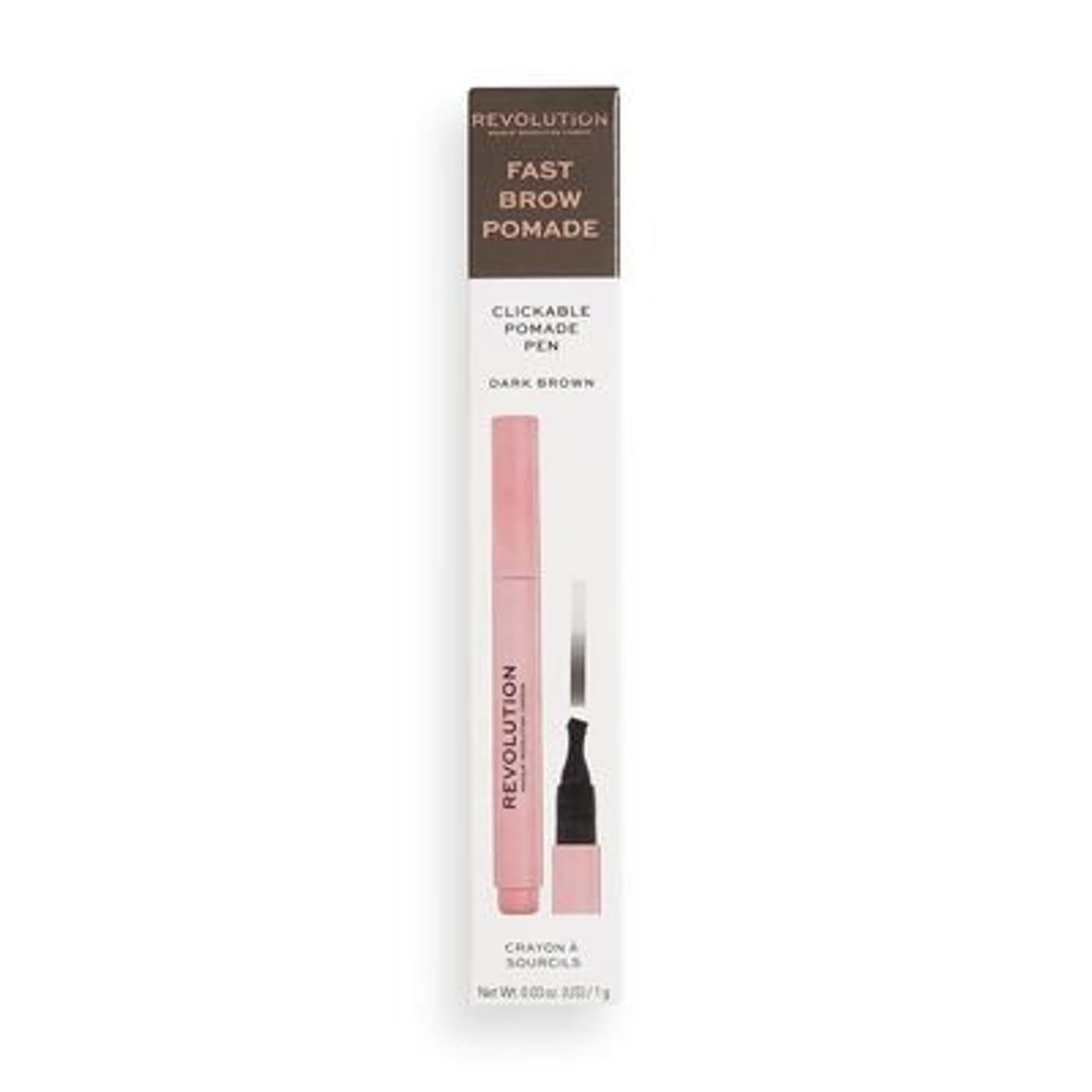 

Makeup Revolution Fast Brow Pomade Pomada do brwi w pisaku - Dark Brown