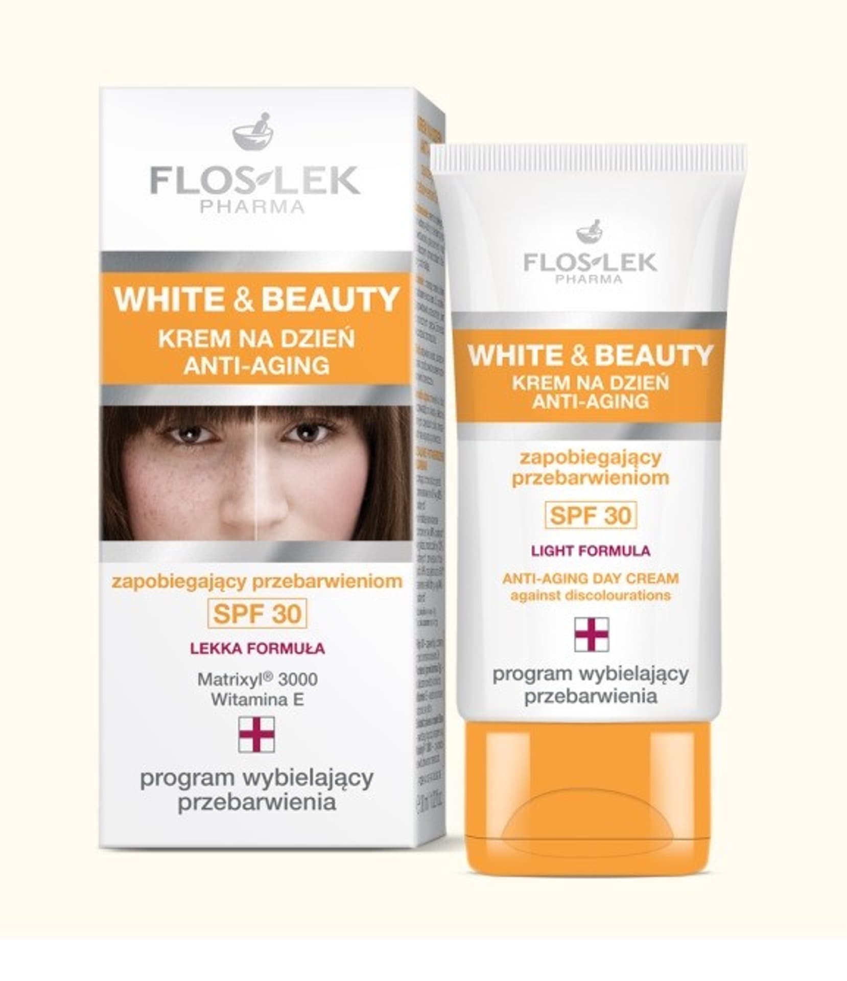 

Floslek White and Beauty Krem Anti Aging zapobiegający przebarwieniom SPF30
