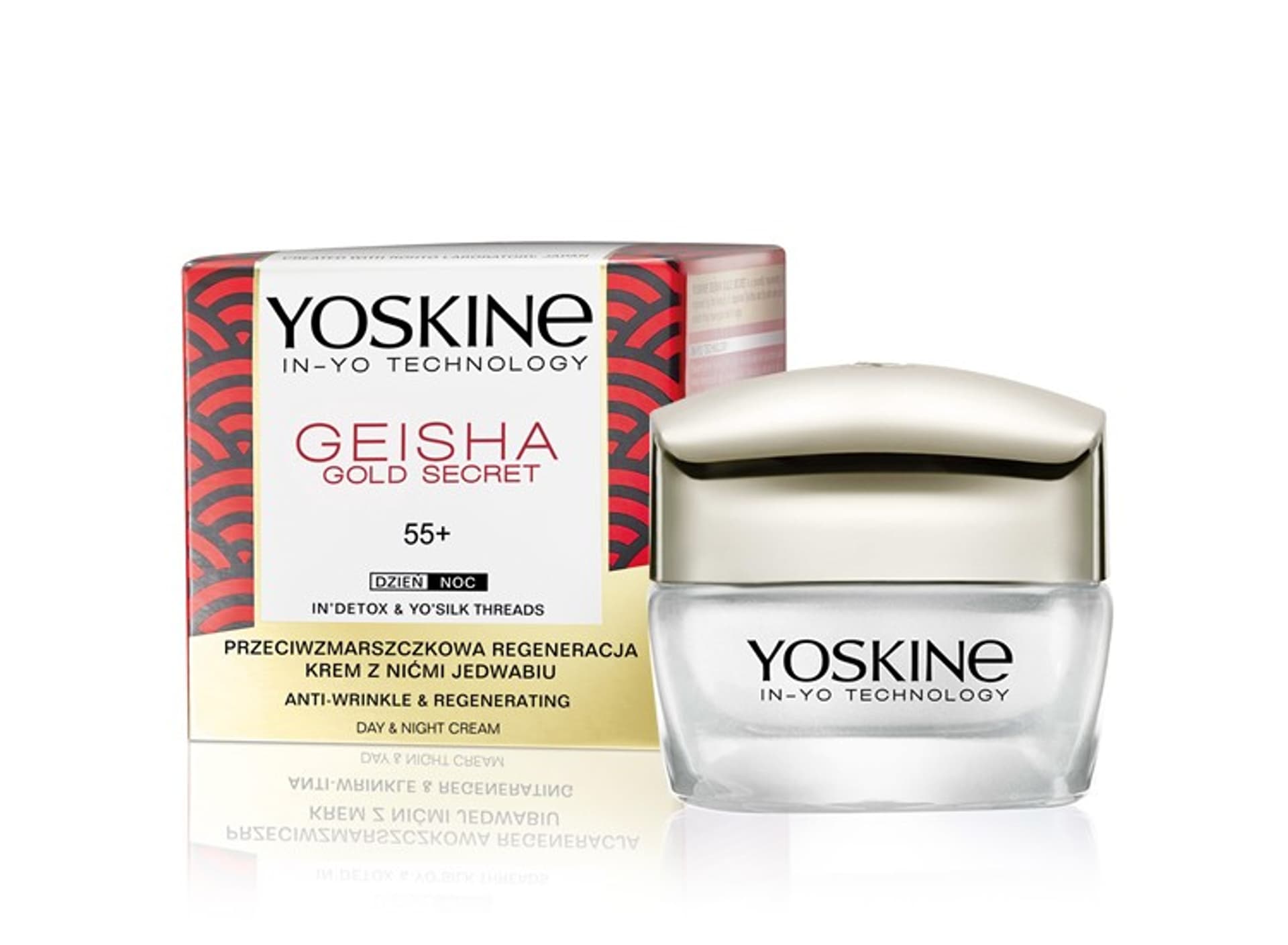 

Yoskine Geisha Gold Secret 55+ Krem przeciwzmarszczkowa regeneracja na dzień i noc 50ml