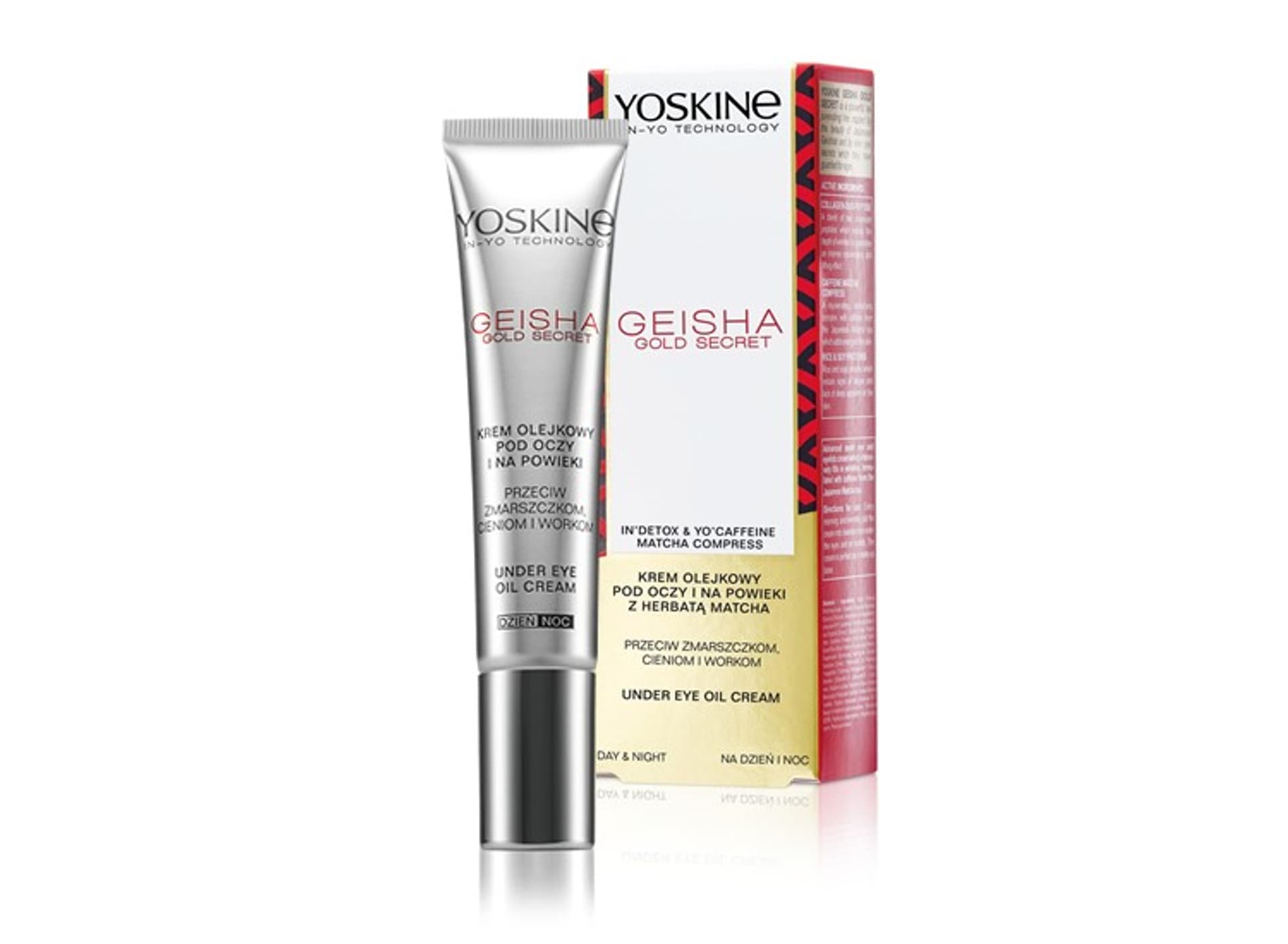 

Yoskine Geisha Gold Secret Krem olejkowy pod oczy i na powieki przeciw workom i cieniom 15ml