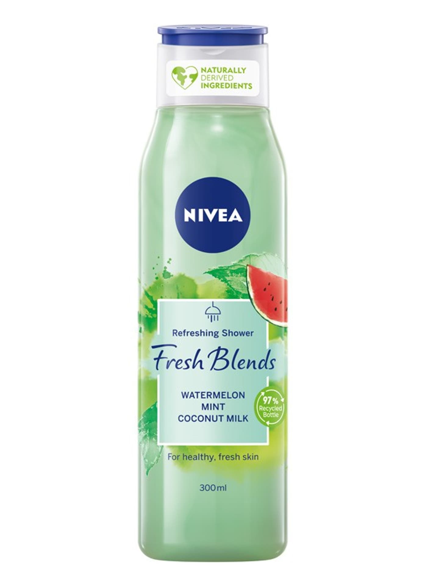 

Nivea Fresh Blends Żel pod prysznic odświeżający Arbuz & Mięta & Mleczko Kokosowe 300ml