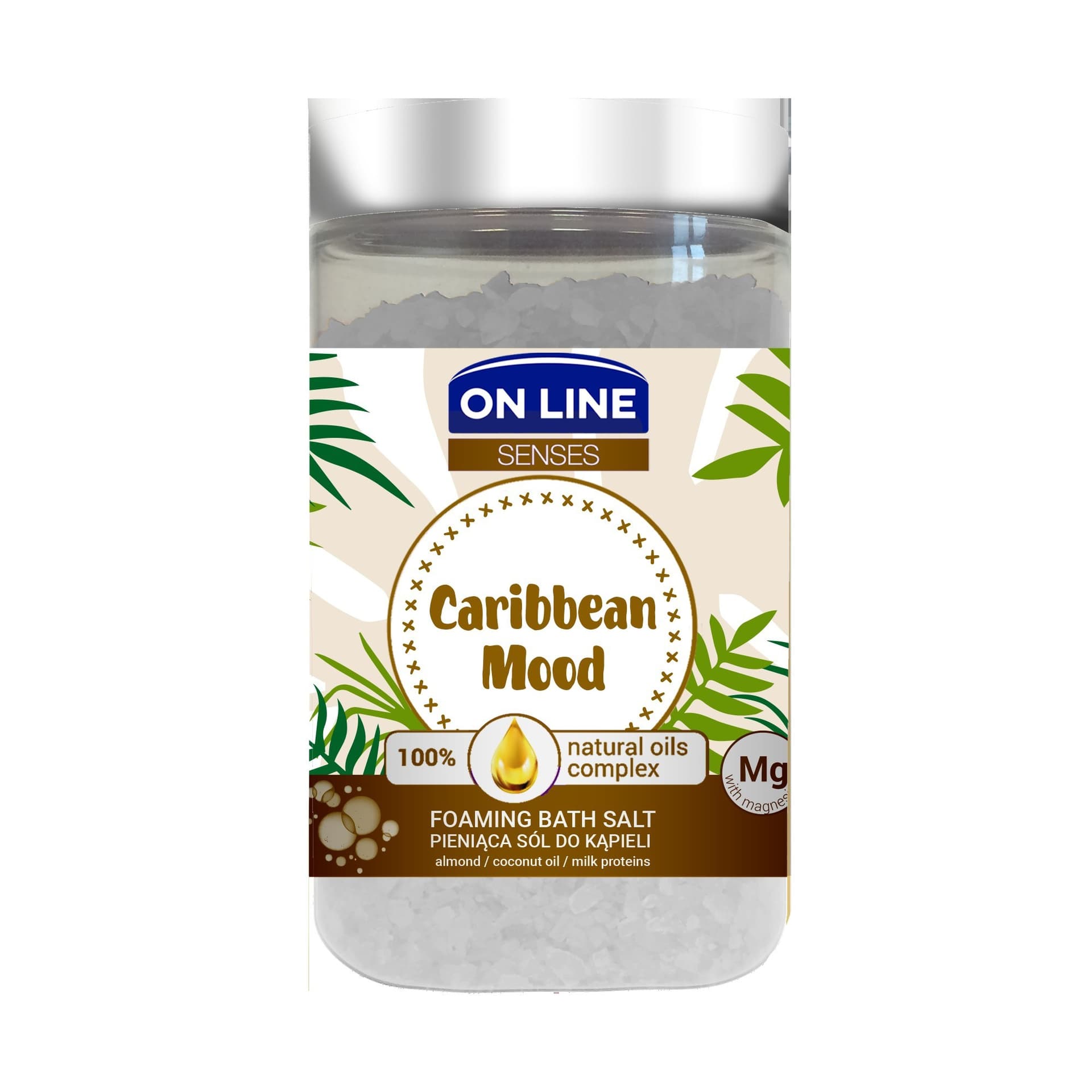 

On Line Senses Pieniąca Sól do kąpieli Caribbean Mood 480g