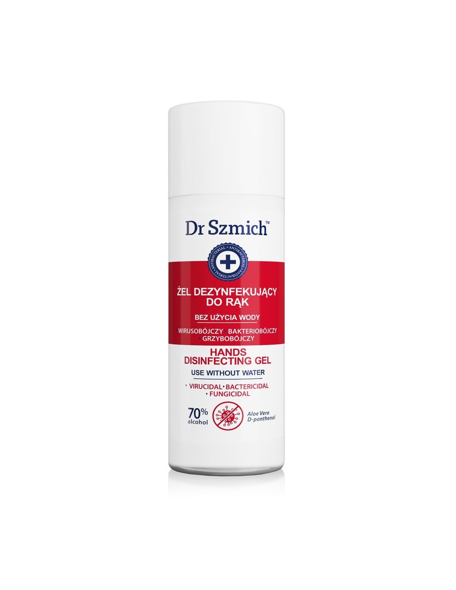 

Dr Szmich Żel dezynfekujący do rąk - 70% alkoholu 100ml butelka
