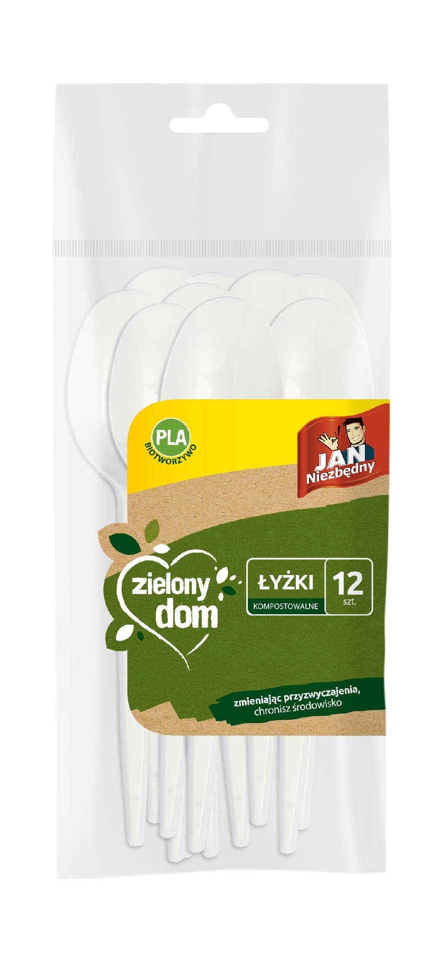 

Sarantis Jan Niezbędny Zielony Dom Łyżki kompostowalne 1op.-12szt