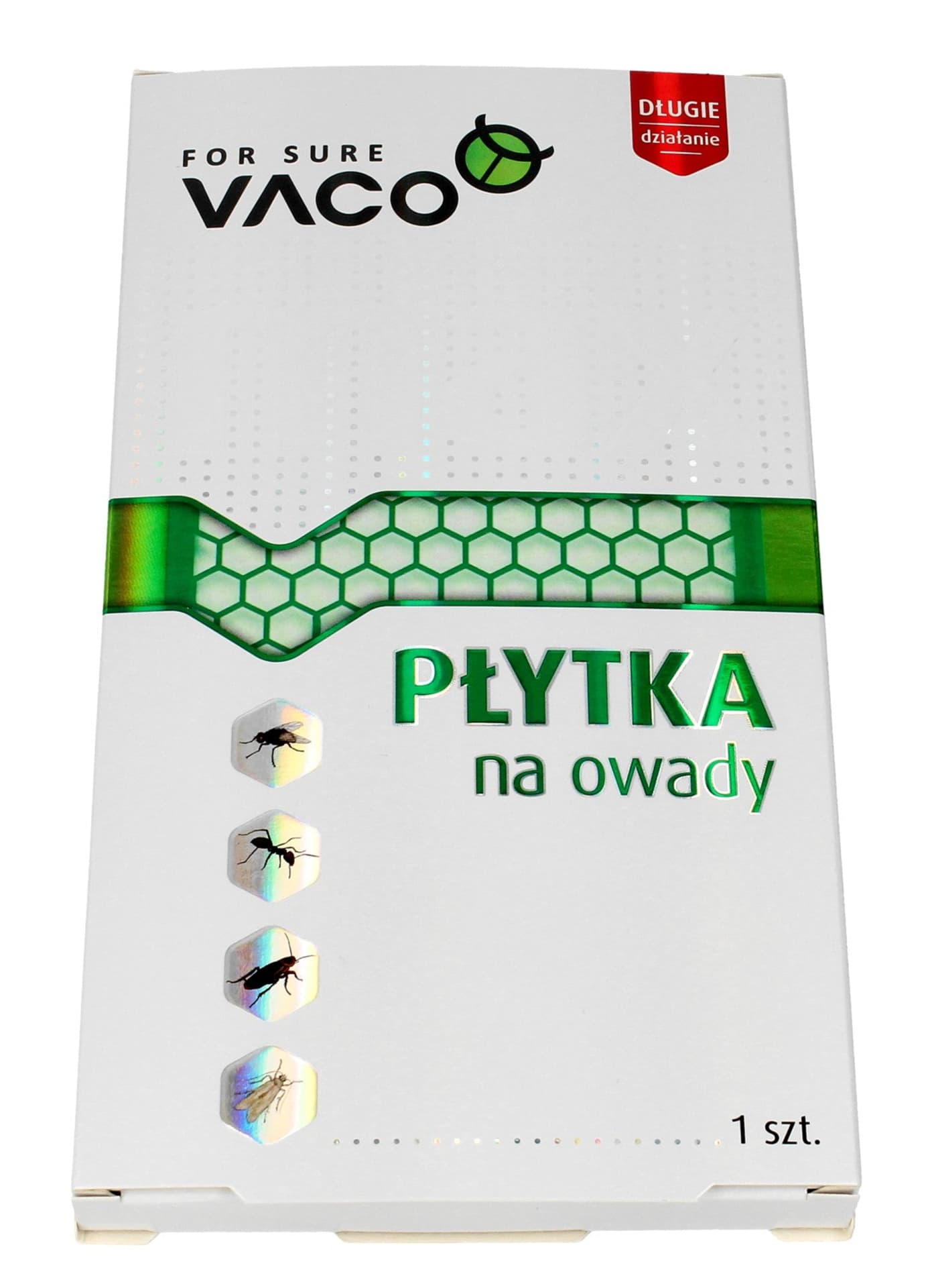 

VACO Uniwersalna płytka owadobójcza /prusaki, karaluchy, mrówki, pająki, muchy, komary, mole, rybiki, pchły, muszki owocówki/ DV