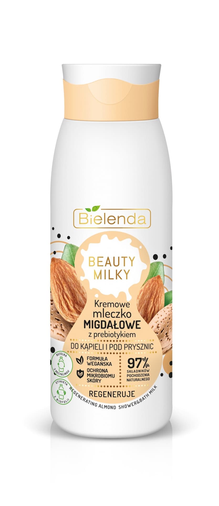 

Bielenda Beauty Milky Kremowe Mleczko Migdałowe z prebiotykiem do kąpieli i pod prysznic - regeneruje 400ml