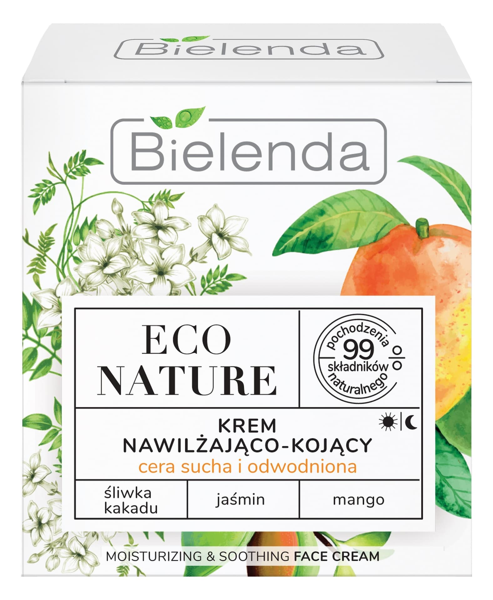 

Bielenda Eco Nature Krem nawilżająco-kojący na dzień i noc - Śliwka Kakadu & Jaśmin & Mango 50ml