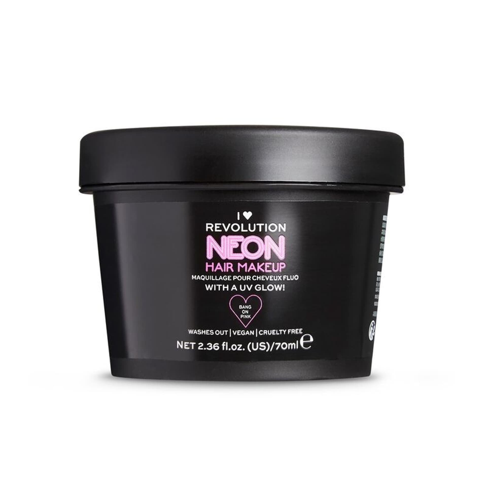 

I Heart Revolution Neon UV Hair Make Up Pasta koloryzująca do włosów Bang On Pink (różowa) 70ml