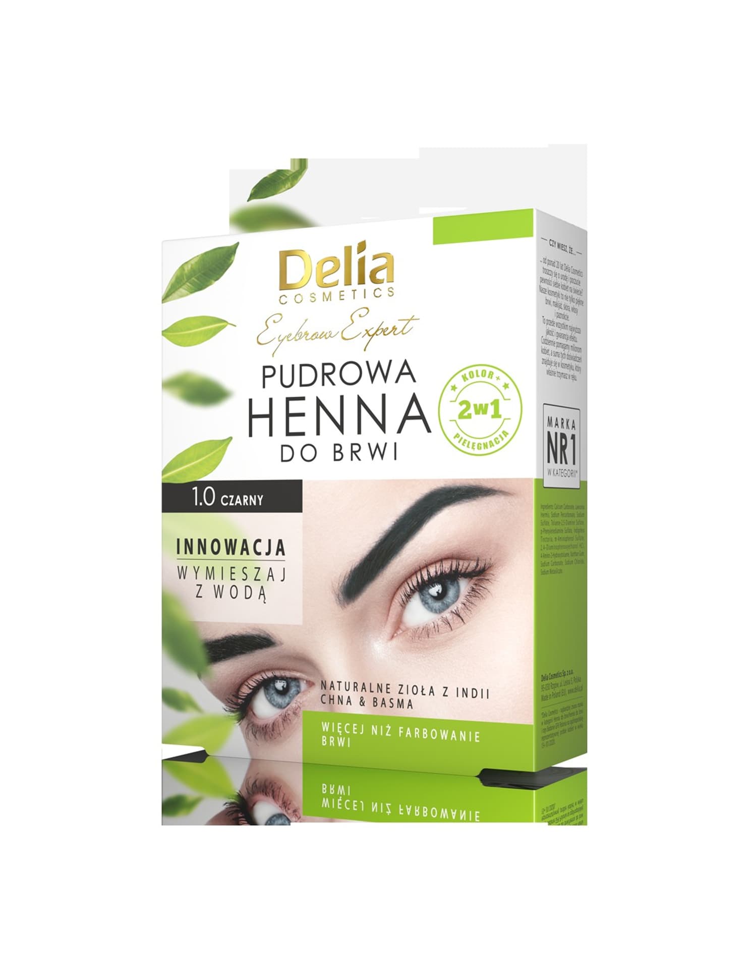 

Delia Cosmetics Henna do brwi pudrowa - Czarna