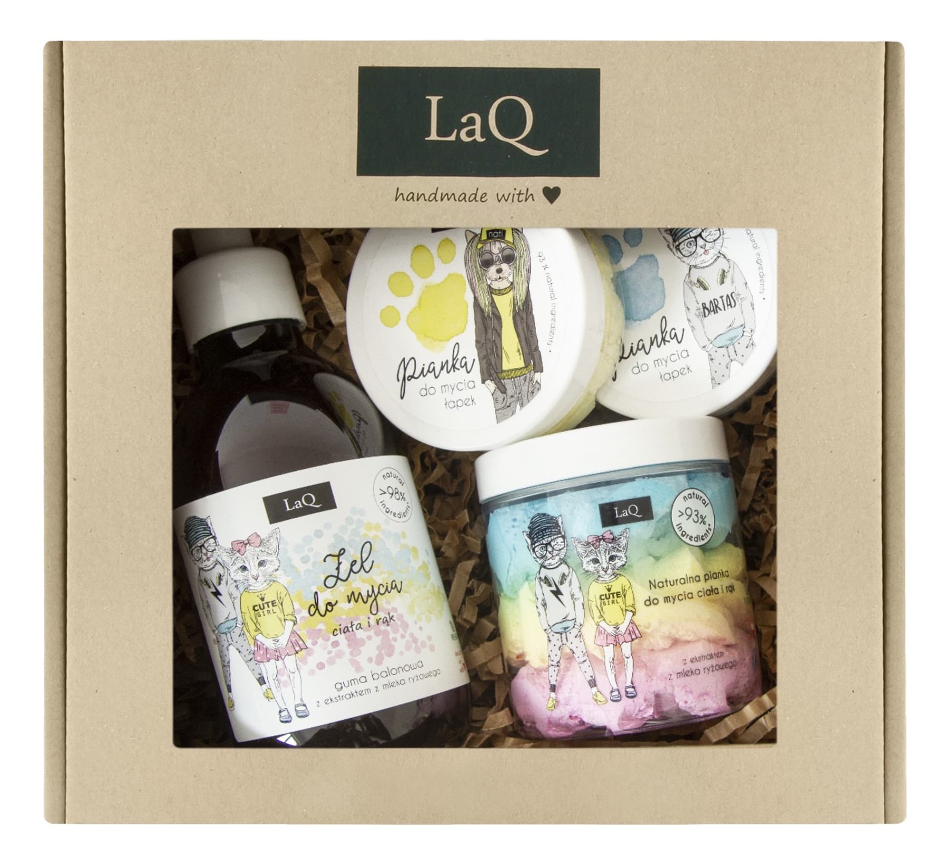 

LaQ Zestaw prezentowy Guma Balonowa (żel 300ml+pianka 50mlx2+pianka 250m) 1op.
