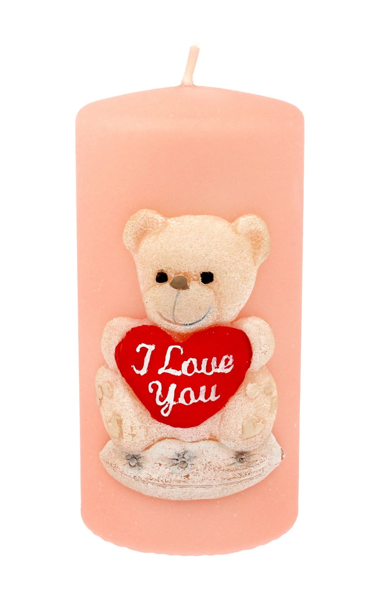 

Artman Świeca ozdobna TEDDY w kształcie walca w kolorze różowym-1sztuka