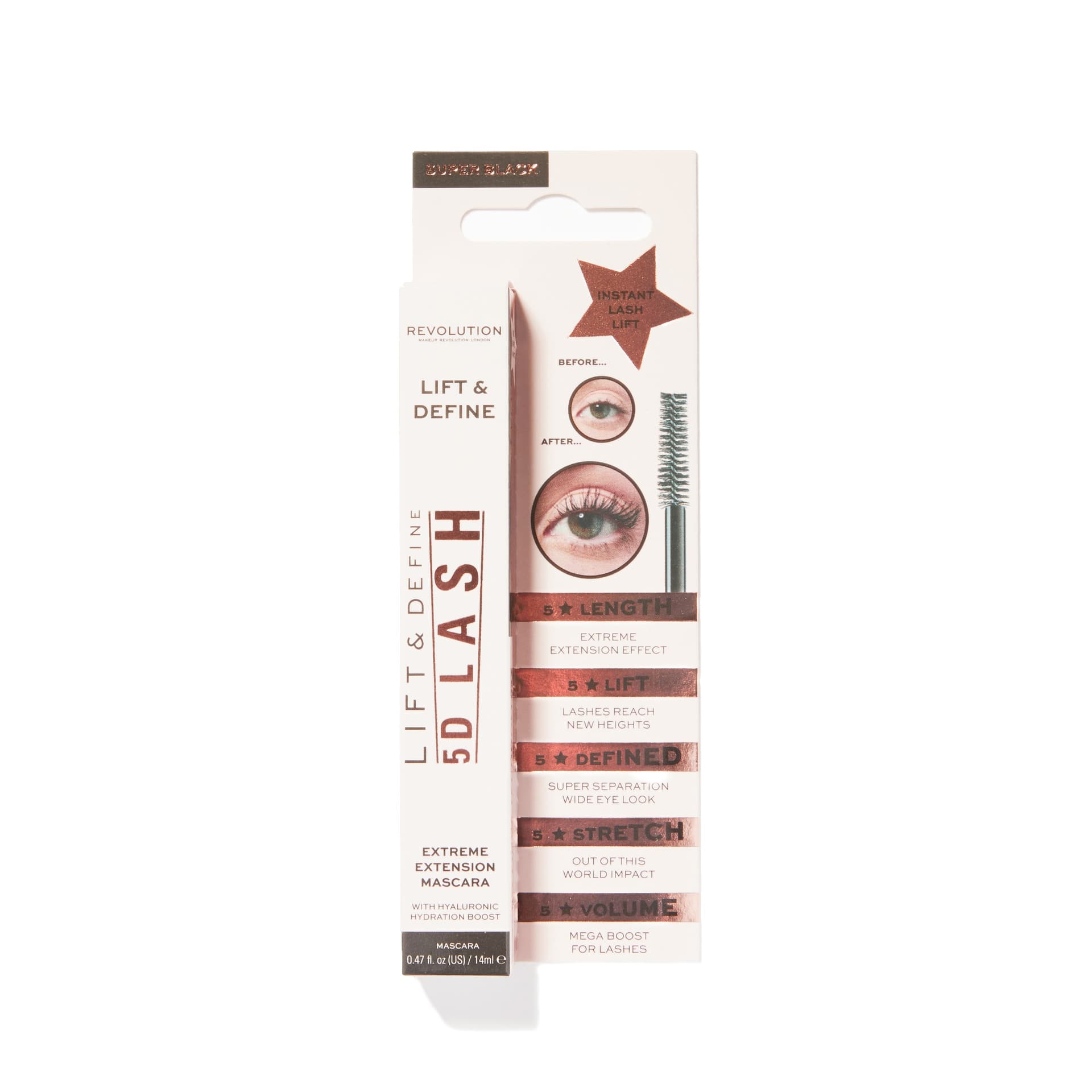 

Makeup Revolution Mascara 5D Lash czarna 1szt