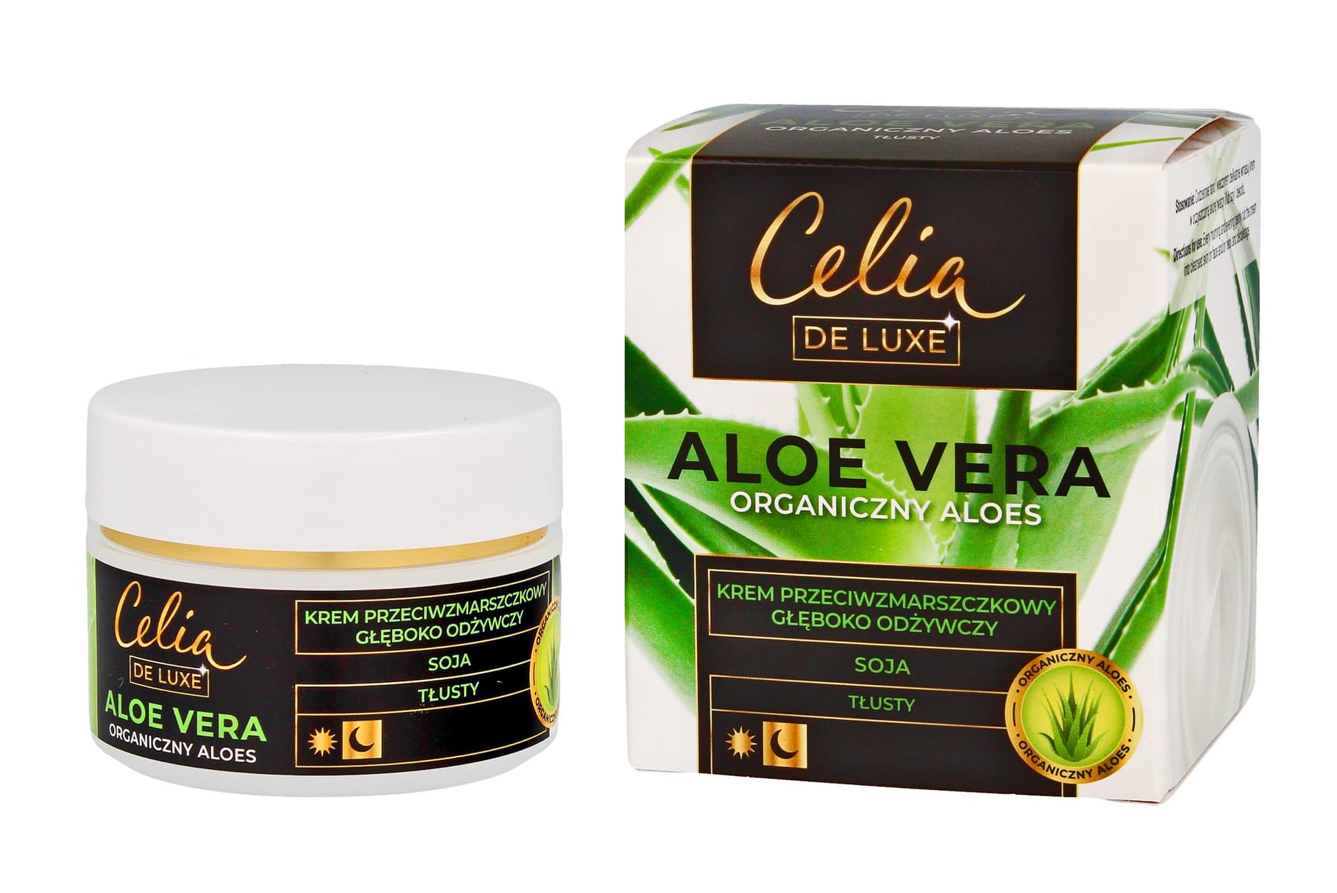 

Celia De Luxe Aloe Vera Tłusty Krem przeciwzmarszczkowy głęboko odżywczy na dzień i noc 50ml