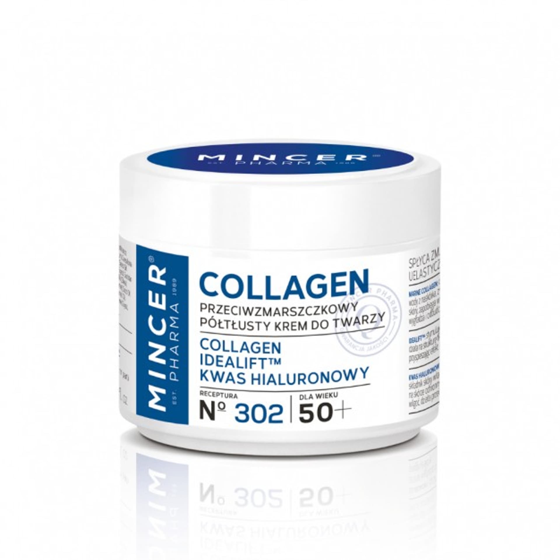 

Mincer Pharma Collagen 50+ Krem półtłusty przeciwzmarszczkowy nr 302 50ml