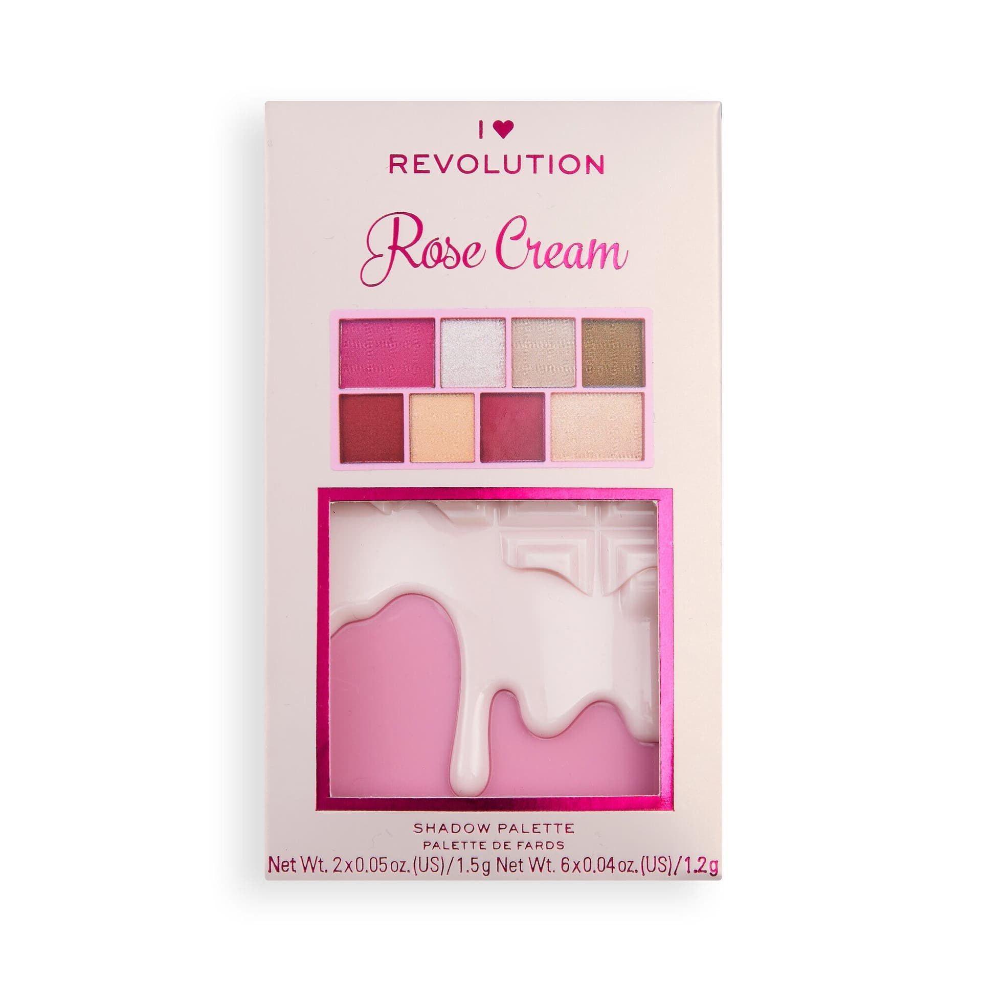 

Makeup RevolutionChocolate Mini Paletka cieni do powiek (8) Rose Cream 1szt, 8) rose cream 1sz