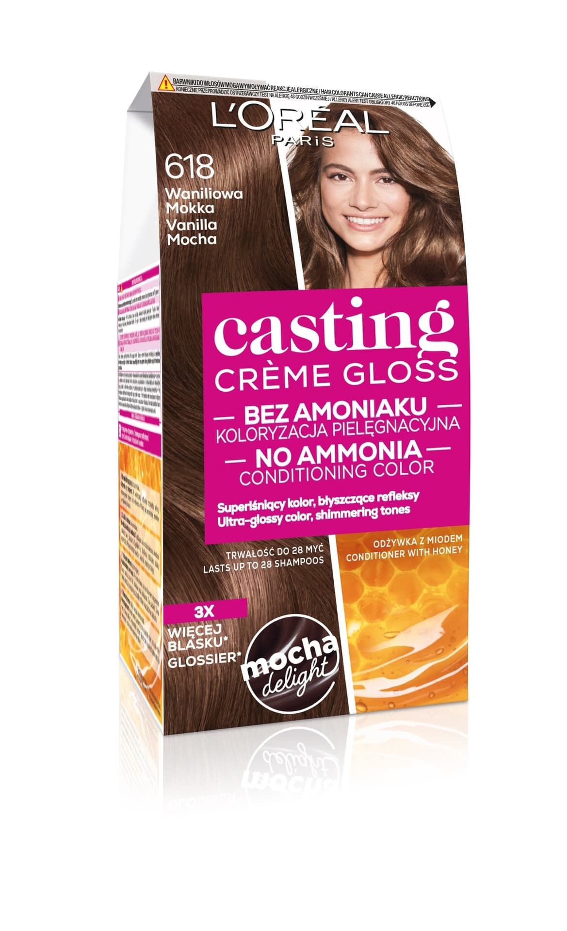 

Casting Creme Gloss Krem koloryzujący nr 618 Waniliowa Mokka 1op.