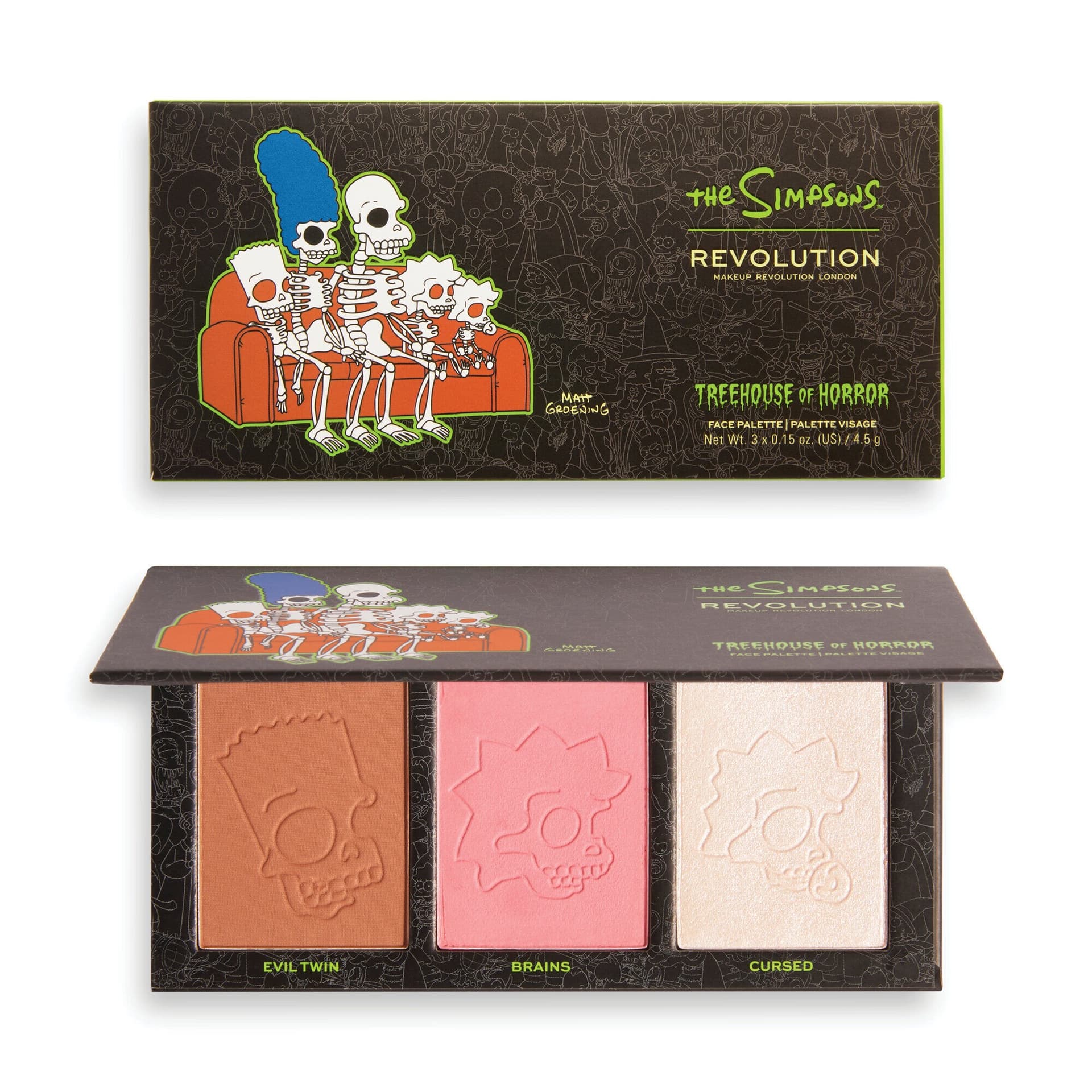 

Makeup Revolution The Simpsons Paletka do konturowania twarzy Spooktacular 1szt