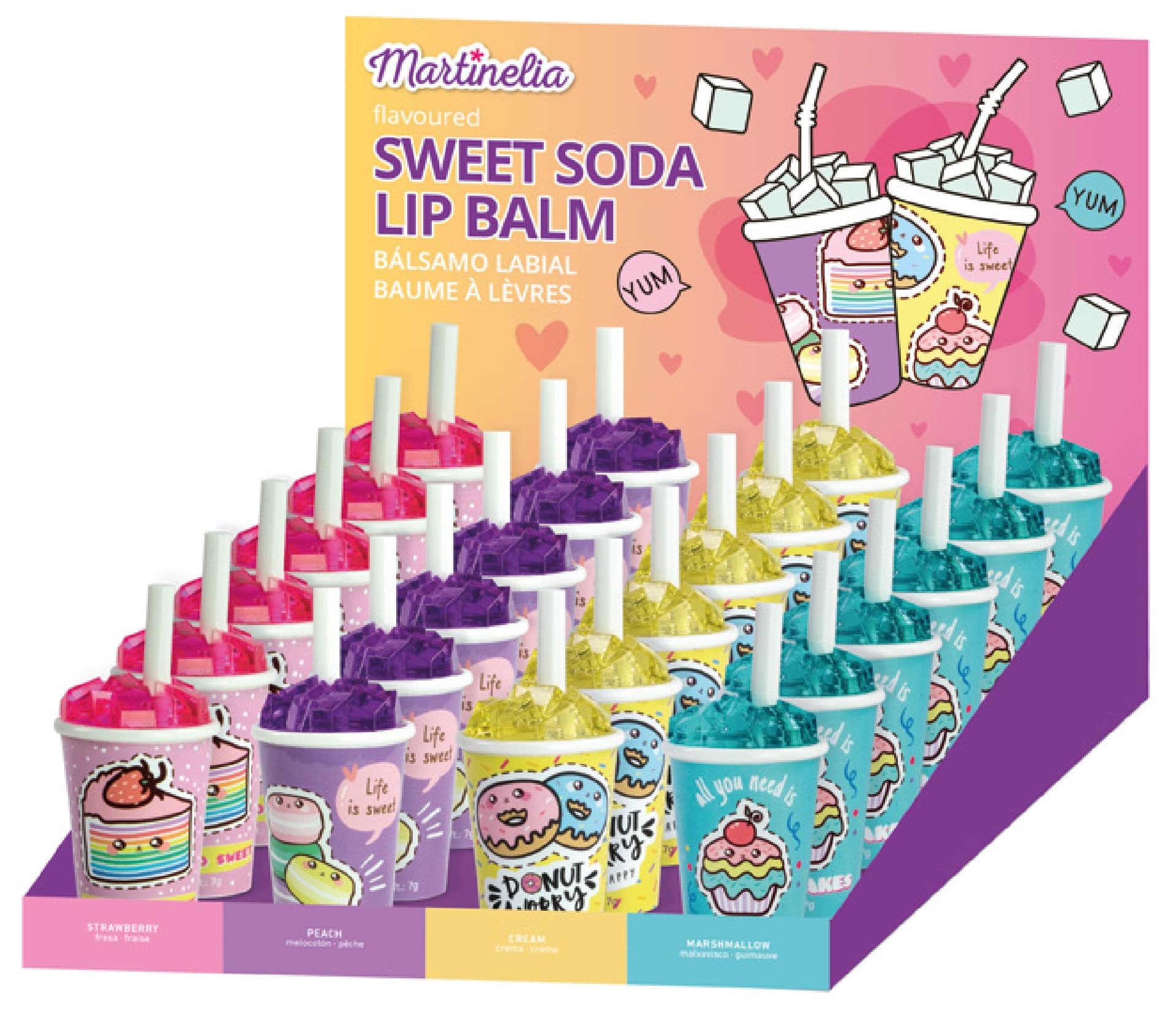 

MARTINELIA Zestaw Błyszczyków do ust Sweet Soda 1op.-24szt